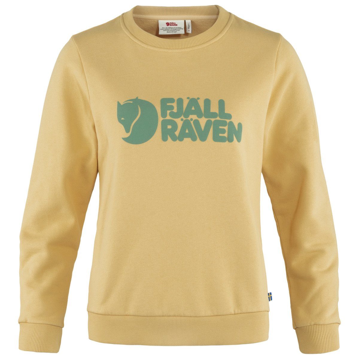 Sweater Logo gelb Damen Fjällräven Sweatshirt