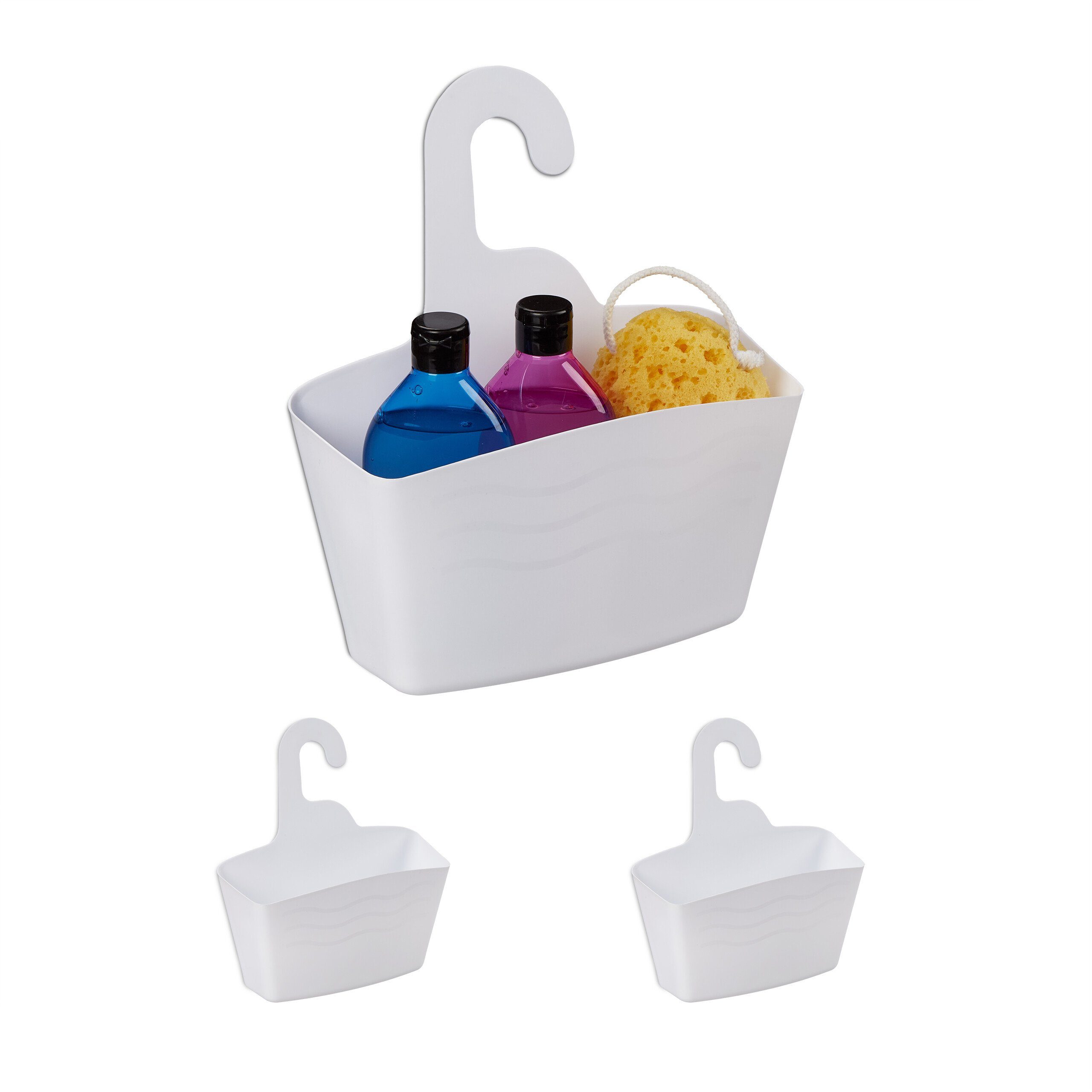 relaxdays Duschkorb 3er Set 31 cm, günstig online kaufen