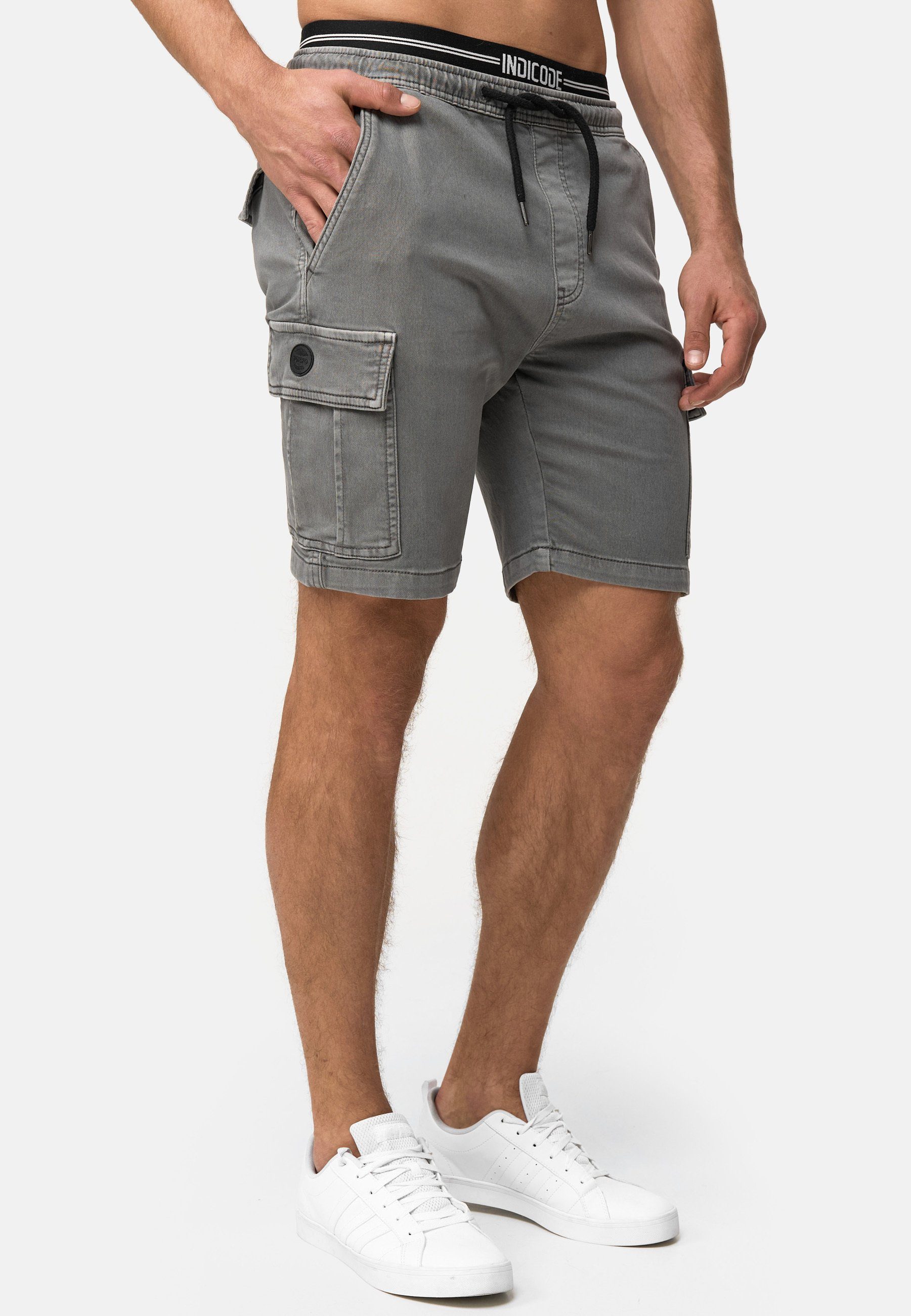 Indicode Jeansshorts Rudi aus elastischer Baumwoll-Qualität günstig online kaufen