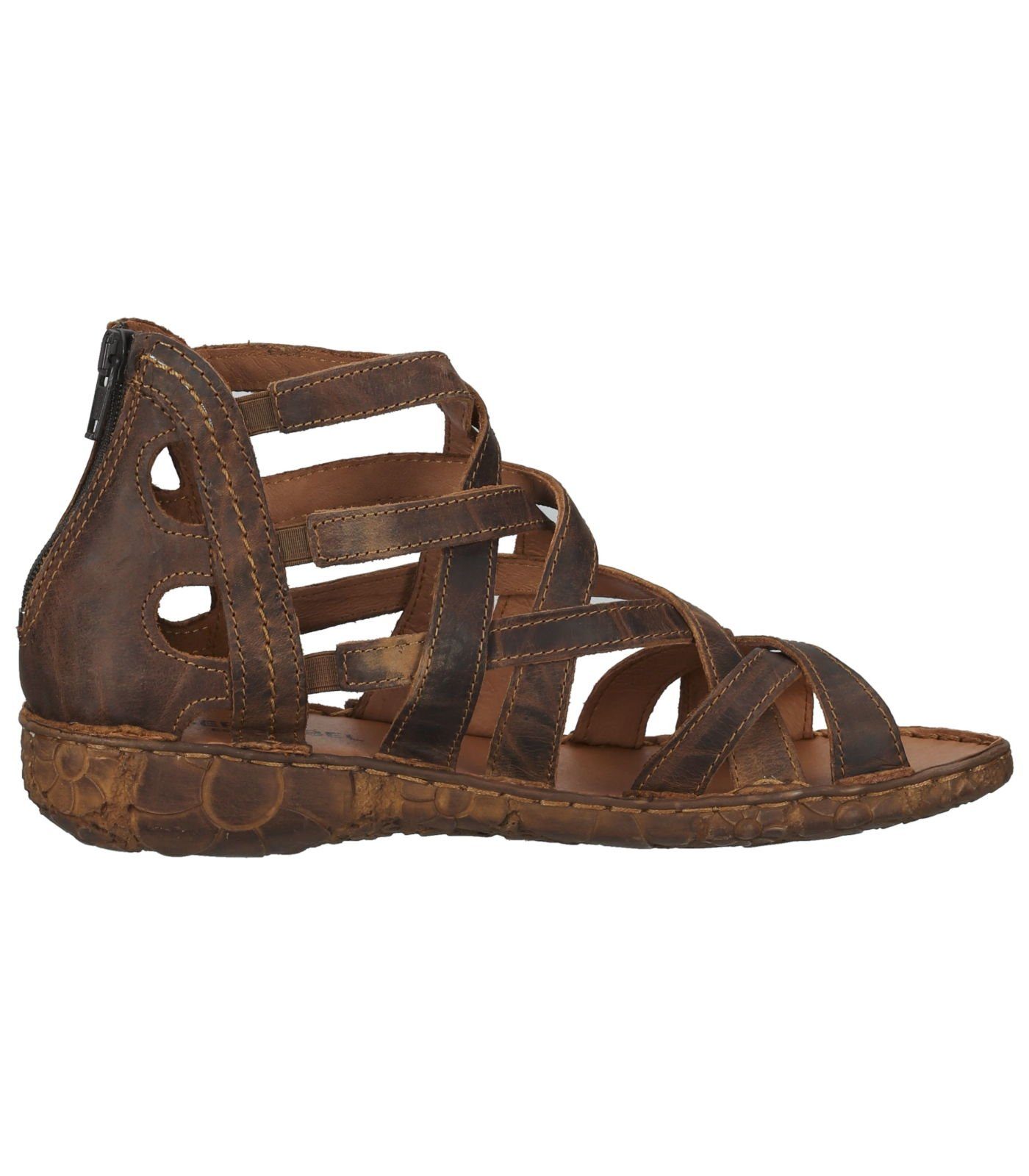 Braun Leder Seibel Sandalen Schaftsandalette Josef (brandy)