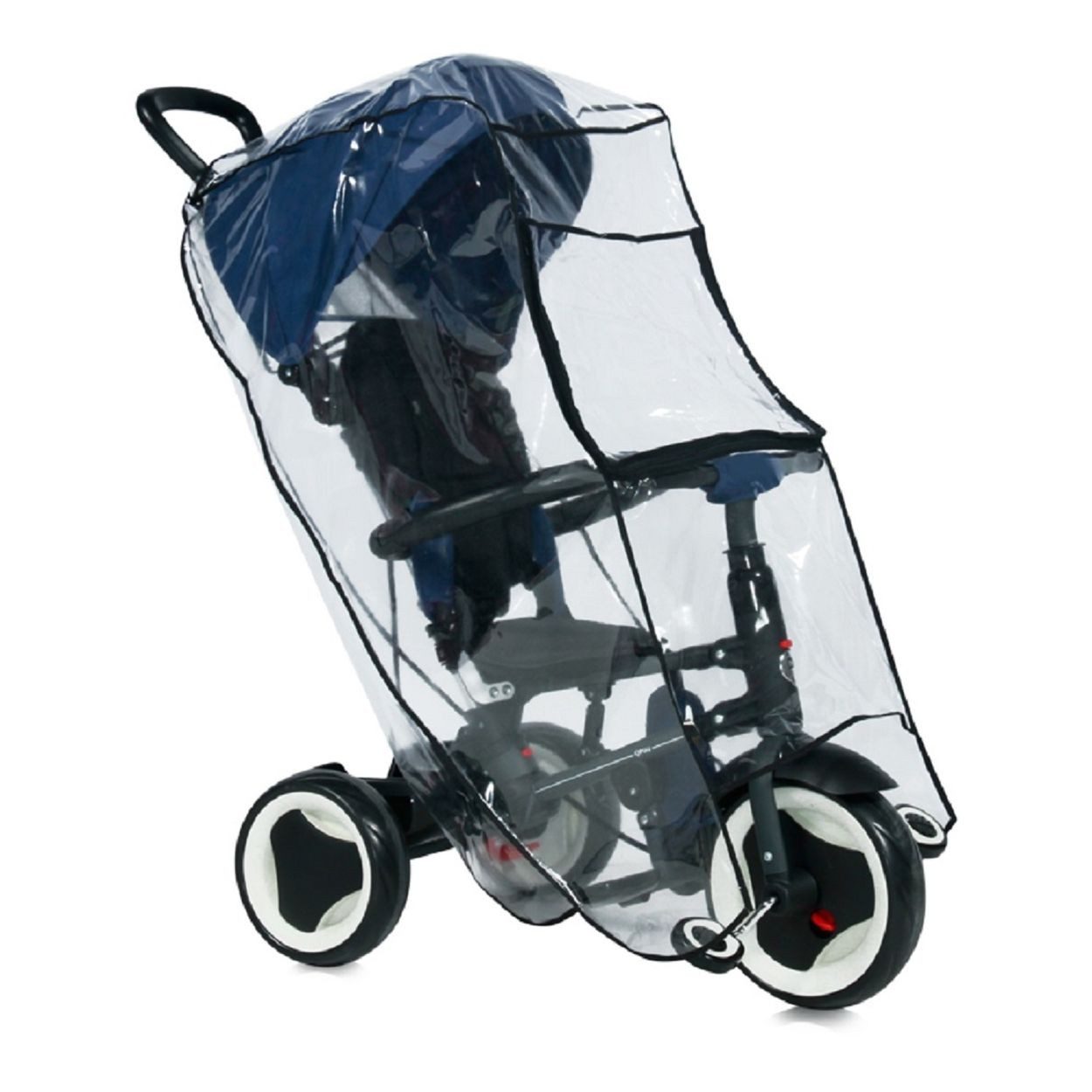 LORELLI Kinderwagen-Regenschutzhülle Regenschutz 2002014, Schutz vor Regen und Wind, universell passend, transparent, faltbar