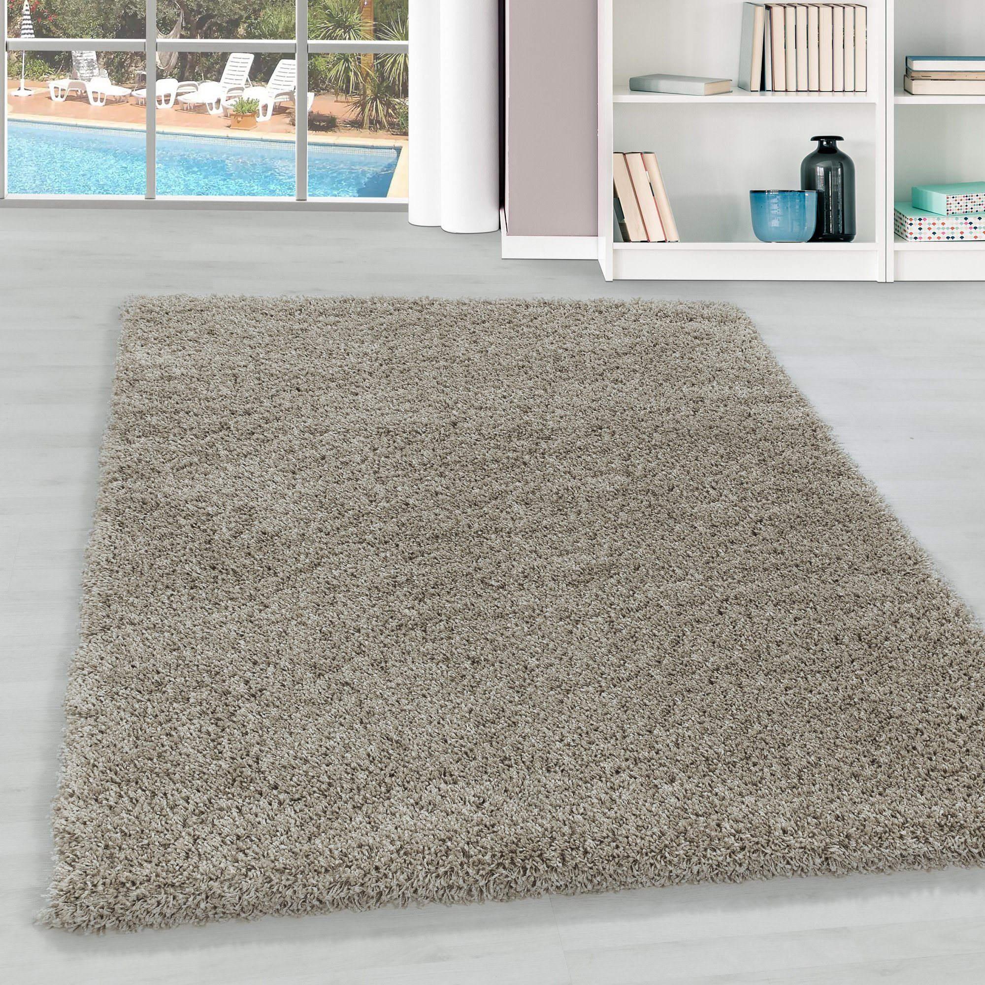 Teppium Teppich Unicolor - Einfarbig, Rechteckig, Höhe: 30 mm, Einfarbig Sh günstig online kaufen