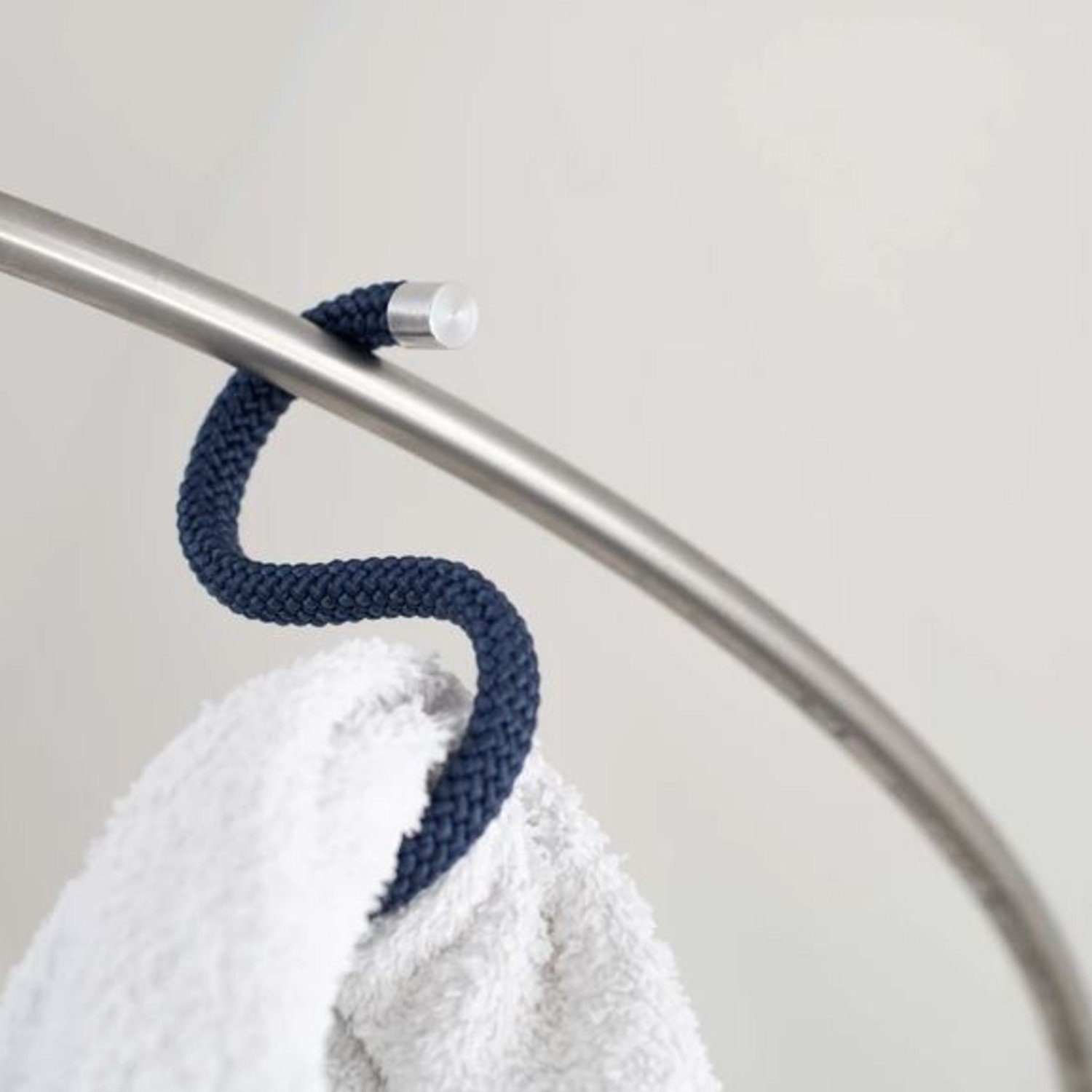 Peppermint Products S-Haken Loop HOOK Textil-S-Kleiderhaken Seil 5er Set blau