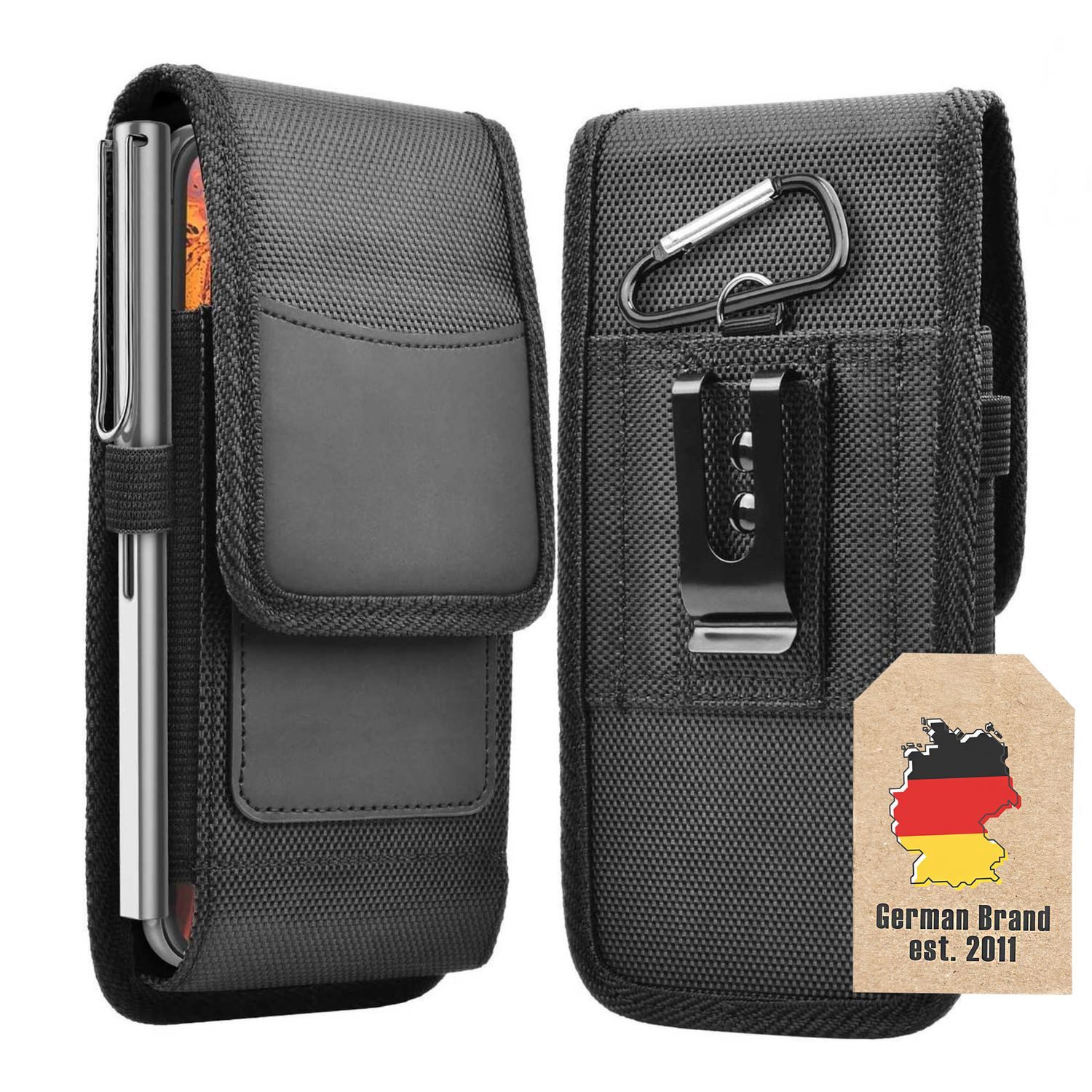 Cadorabo Handytasche für Apple iPhone 14 Tasche (1-tlg), Handytasche mit Gürtelclip Hülle mit Karabinerhaken