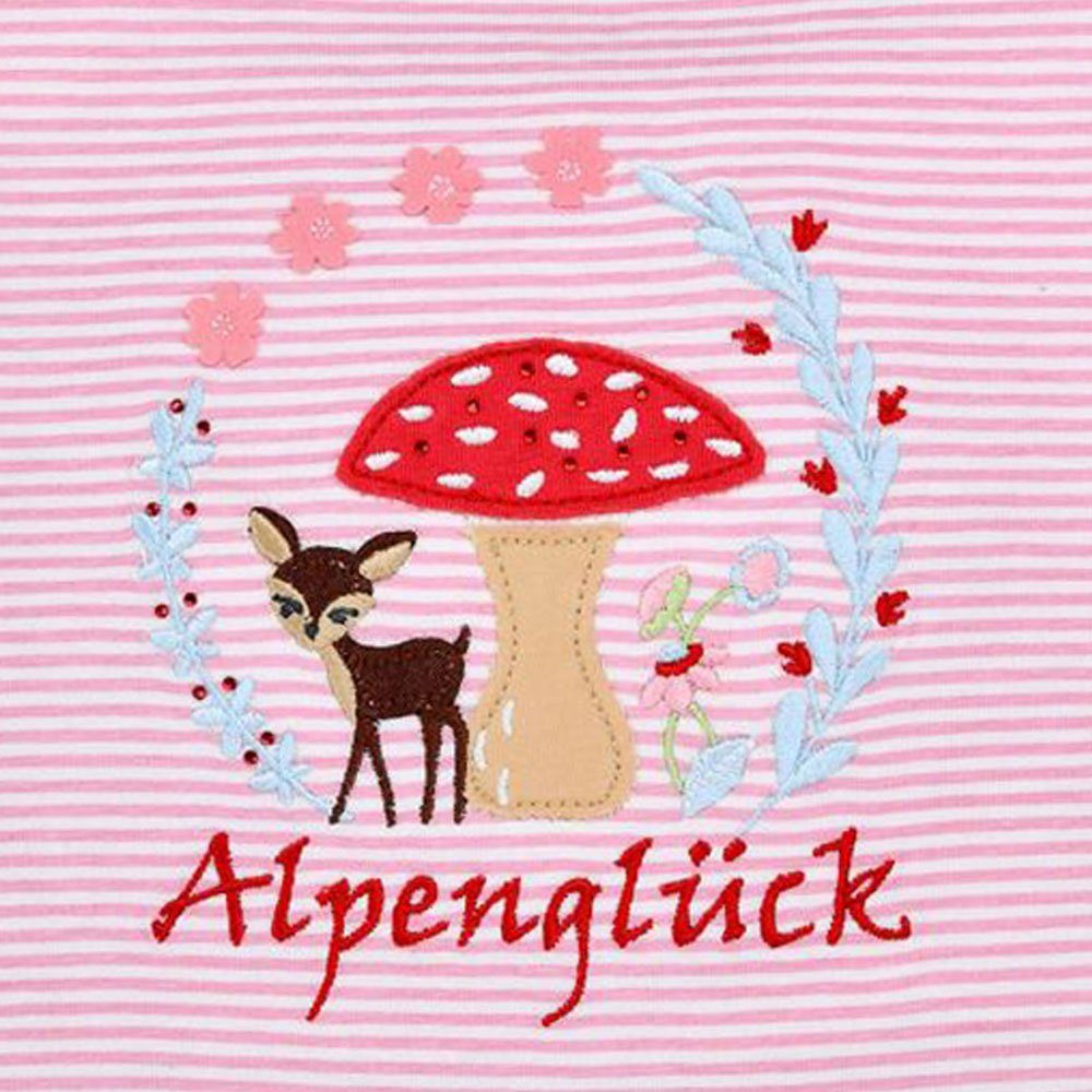 Reh BONDI BONDI mit 'Alpenglück' Trachtenbluse und Mädchen Pil T-Shirt