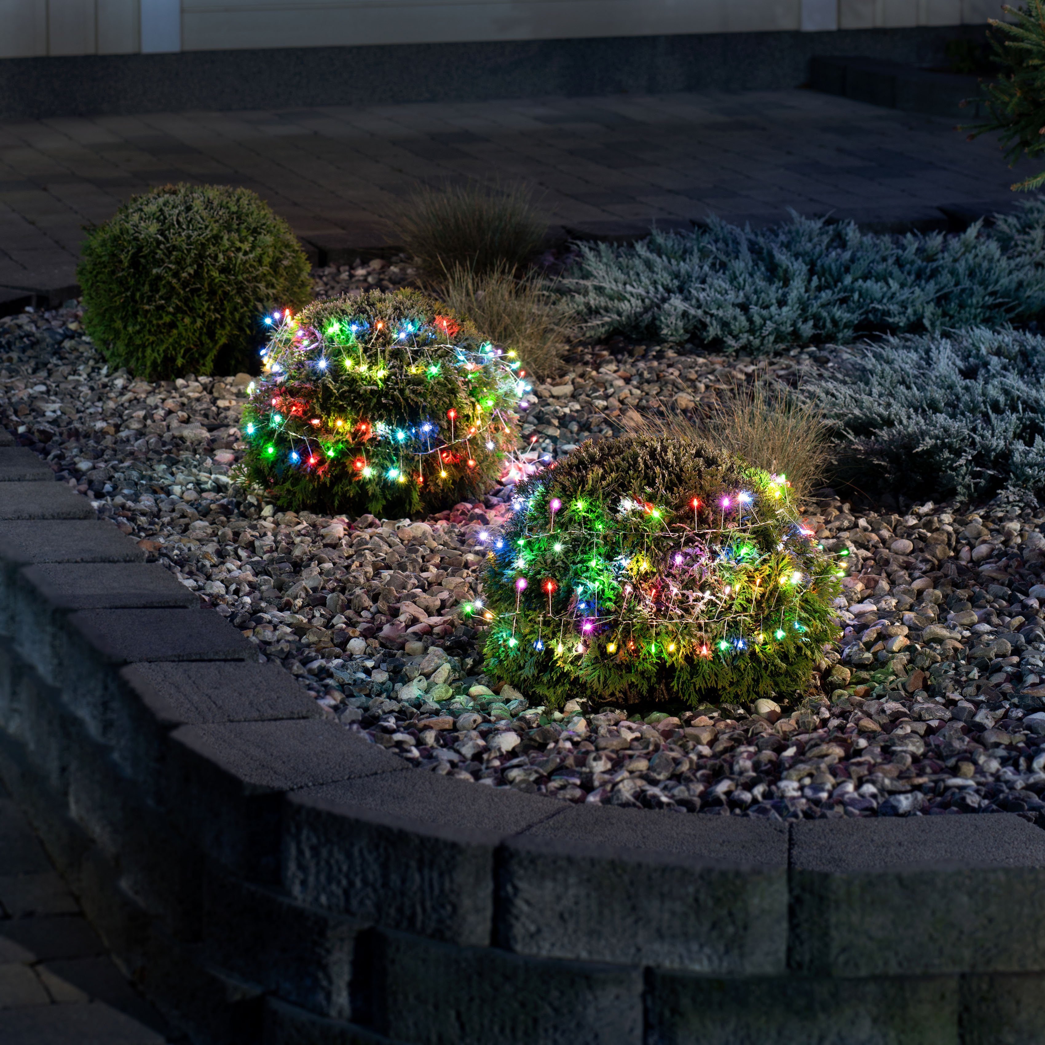 KONSTSMIDE LED-Lichterkette, 360-flammig, Micro LED, Firecracker, mit langsamem RGB-Farbwechsel