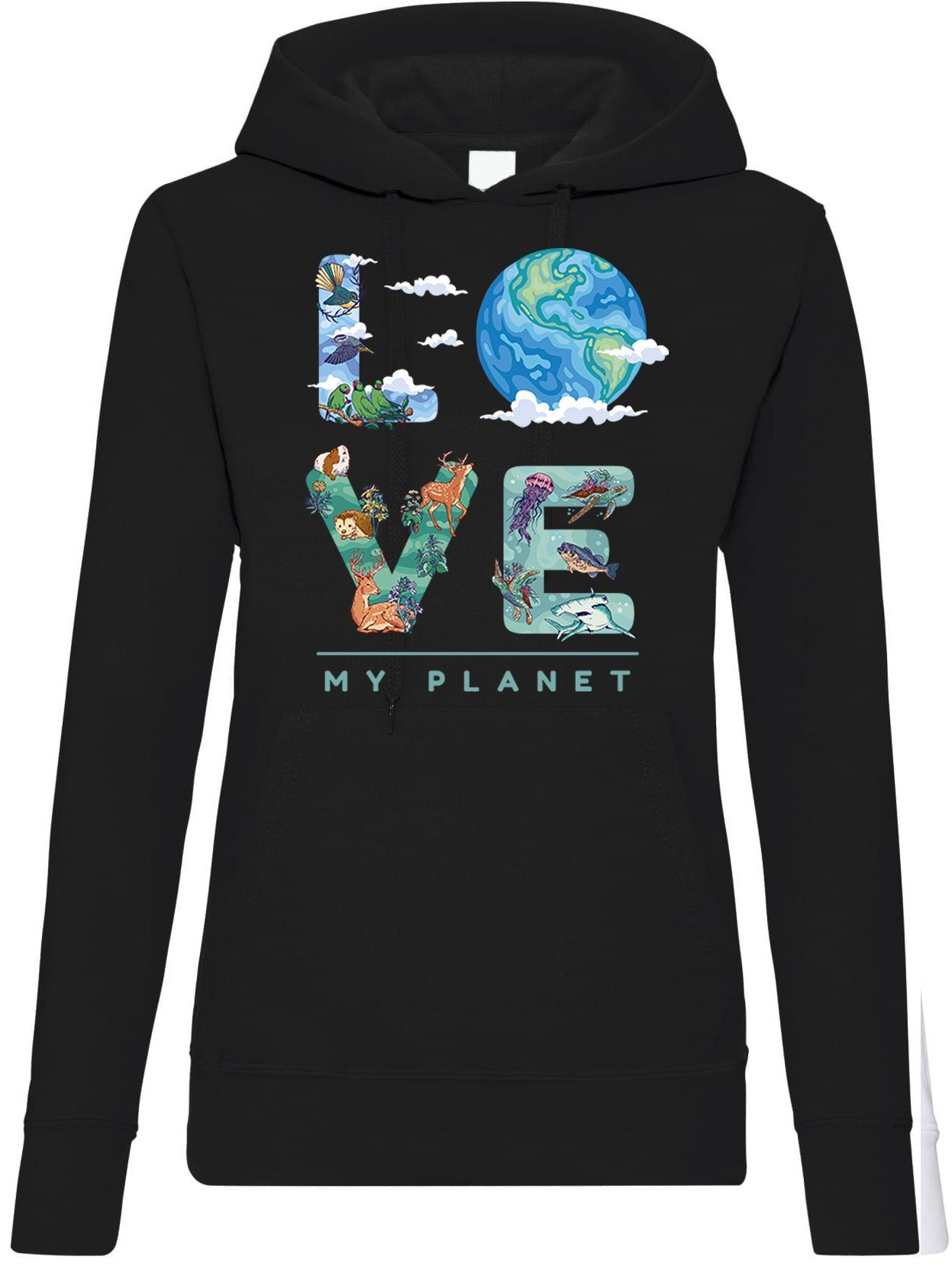 Youth Designz Kapuzenpullover LOVE MY PLANET günstig online kaufen