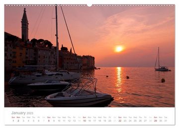 CALVENDO Wandkalender Adriatic Coast Croatia / UK-Version (Premium-Calendar 2023 DIN A2 Landscape)