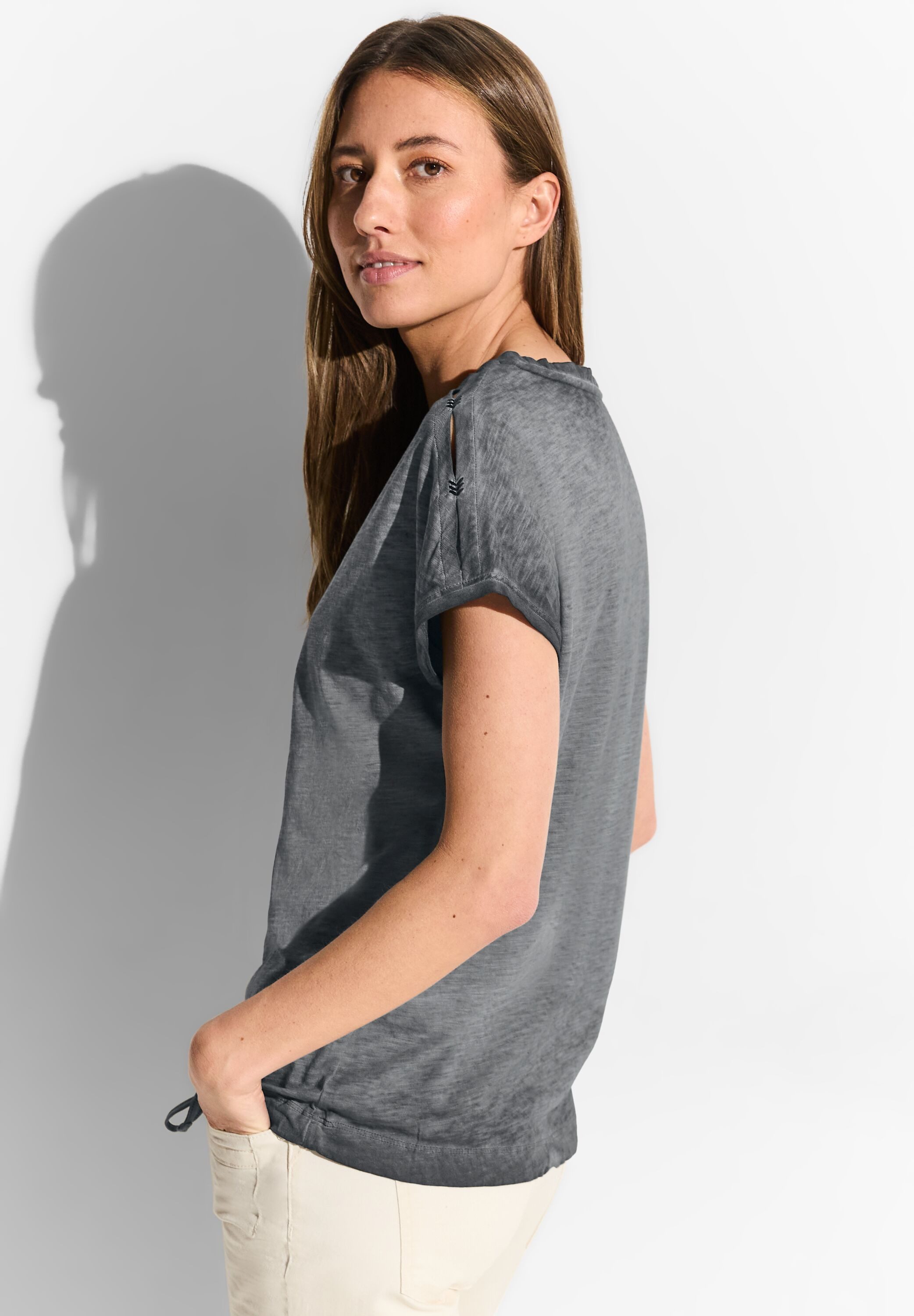CECIL T-Shirt mit Knotendetail günstig online kaufen