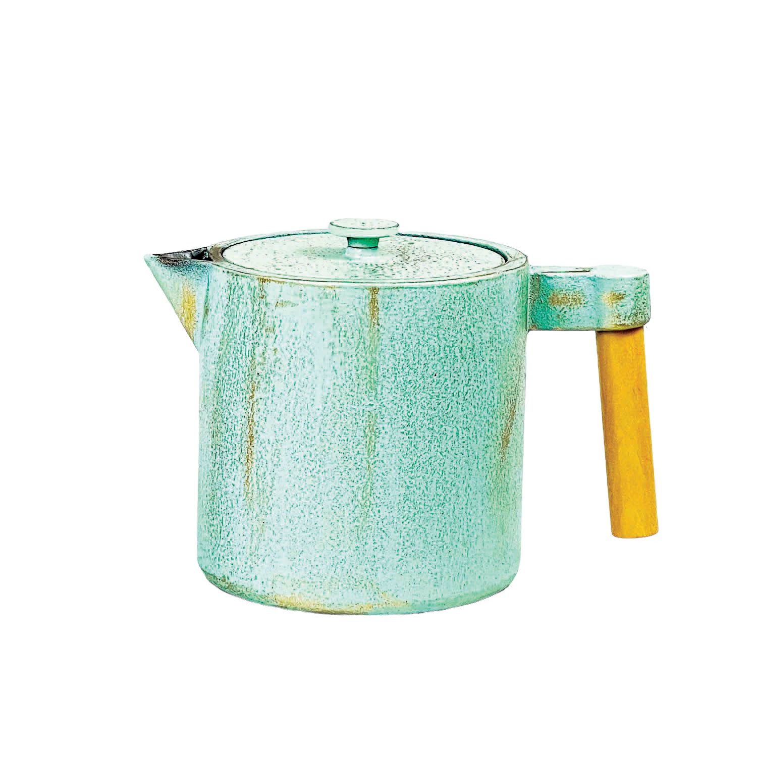 JA-UNENDLICH Teekanne Chiisana, 0.9 l, aus Gusseisen handgefertigt im Sandgussverfahren, innen emailliert