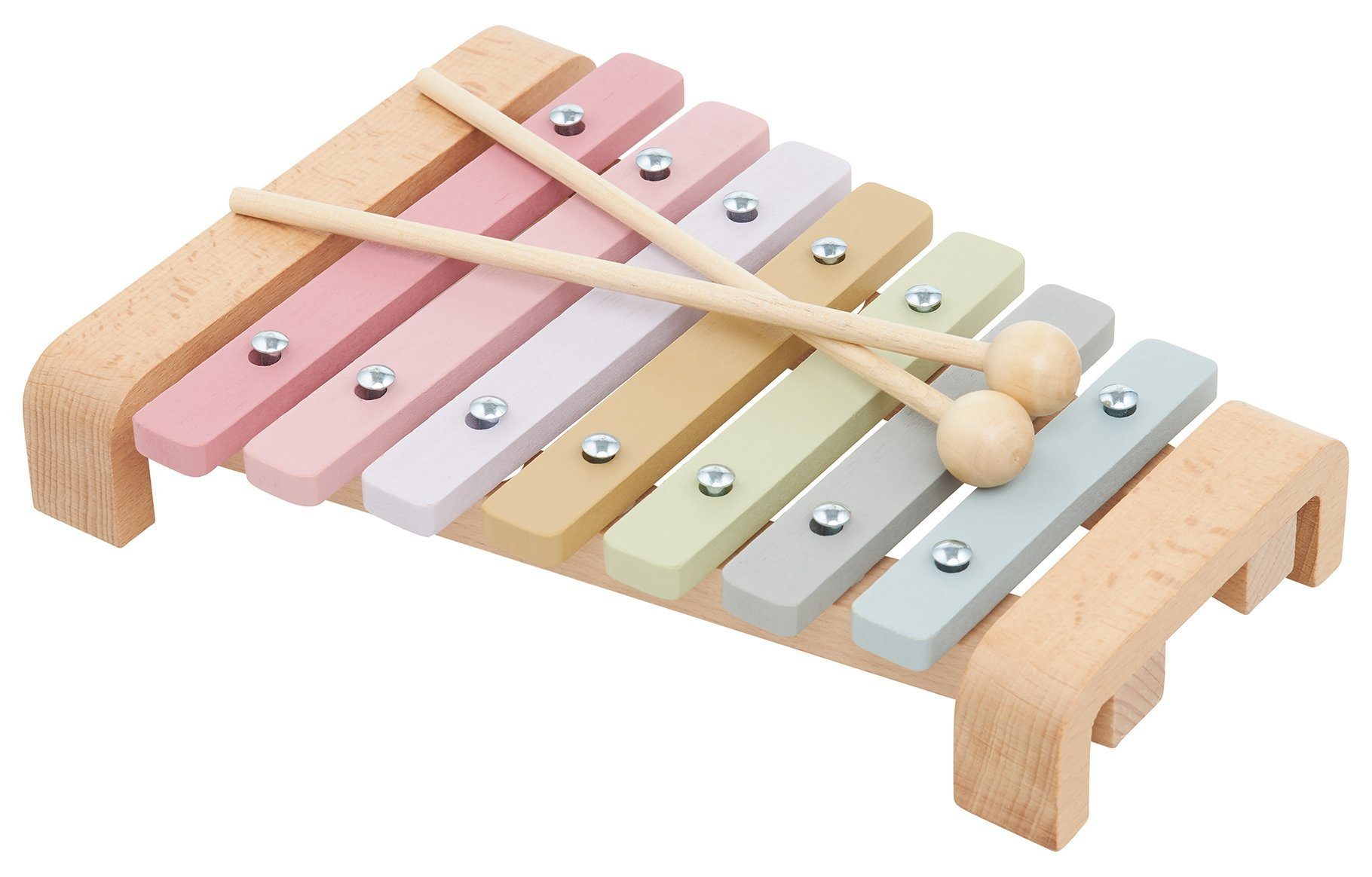 Glockenspiel buntes Holz-Xylophon mit 7 Tönen für Kinder