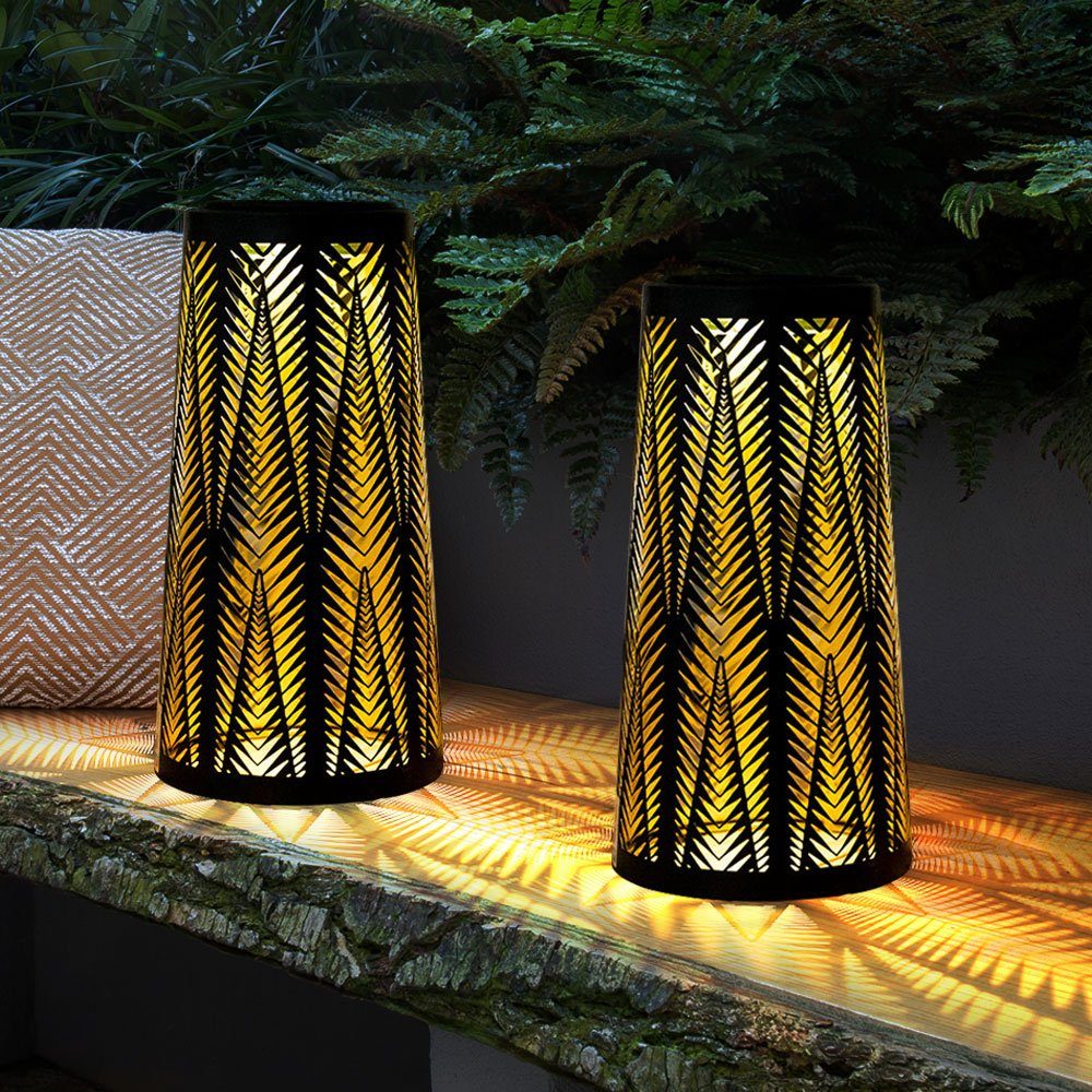 etc-shop Gartenleuchte, LED-Leuchtmittel fest verbaut, Warmweiß, günstig online kaufen