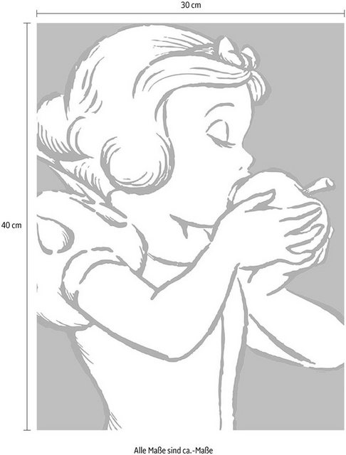 Komar Poster »Snow White Apple Bite - red«, Disney, Höhe: 50cm-Otto
