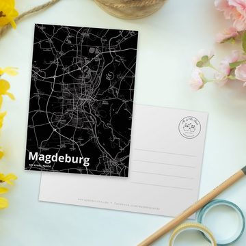 Mr. & Mrs. Panda Postkarte Magdeburg - Geschenk, Ansichtskarte, Stadt, Geschenkkarte, Dorf, Einl