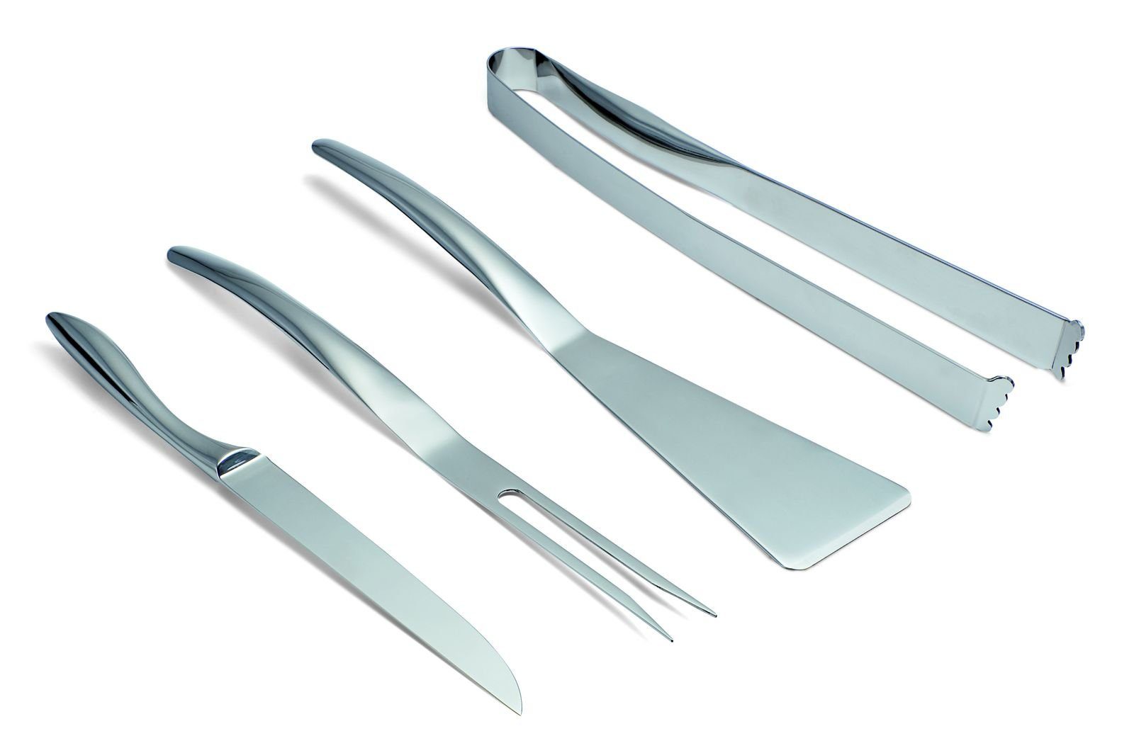 BBQ Set Edelstahl PHILIPPI Design Philippi Grillbesteck-Set, 4-teilig WAVE