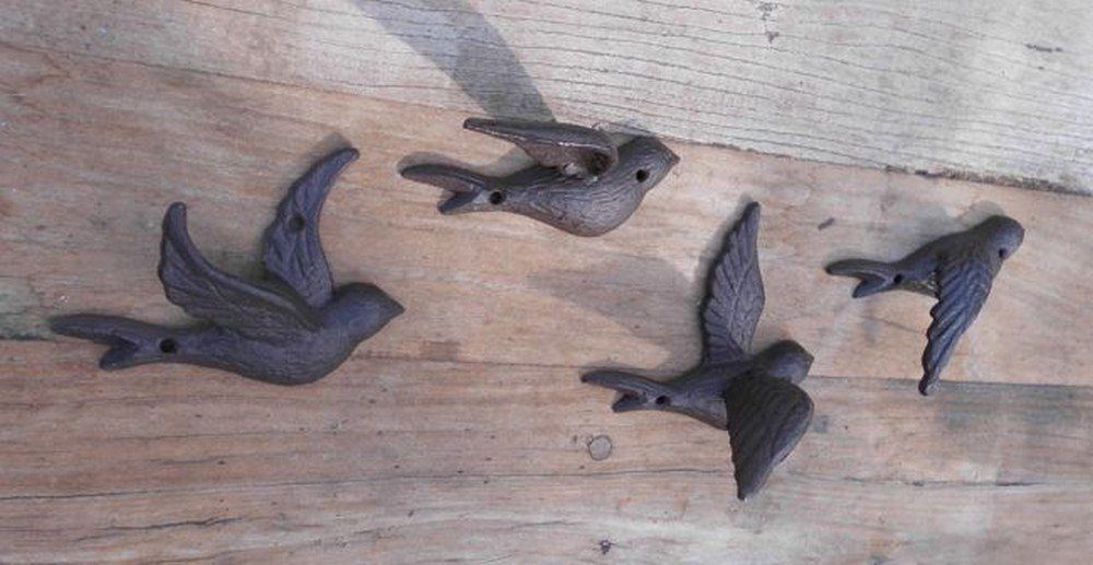 Deko-Impression Wanddekoobjekt Wunderschöne Wanddeko Wandobjekt 4 Schwalben günstig online kaufen