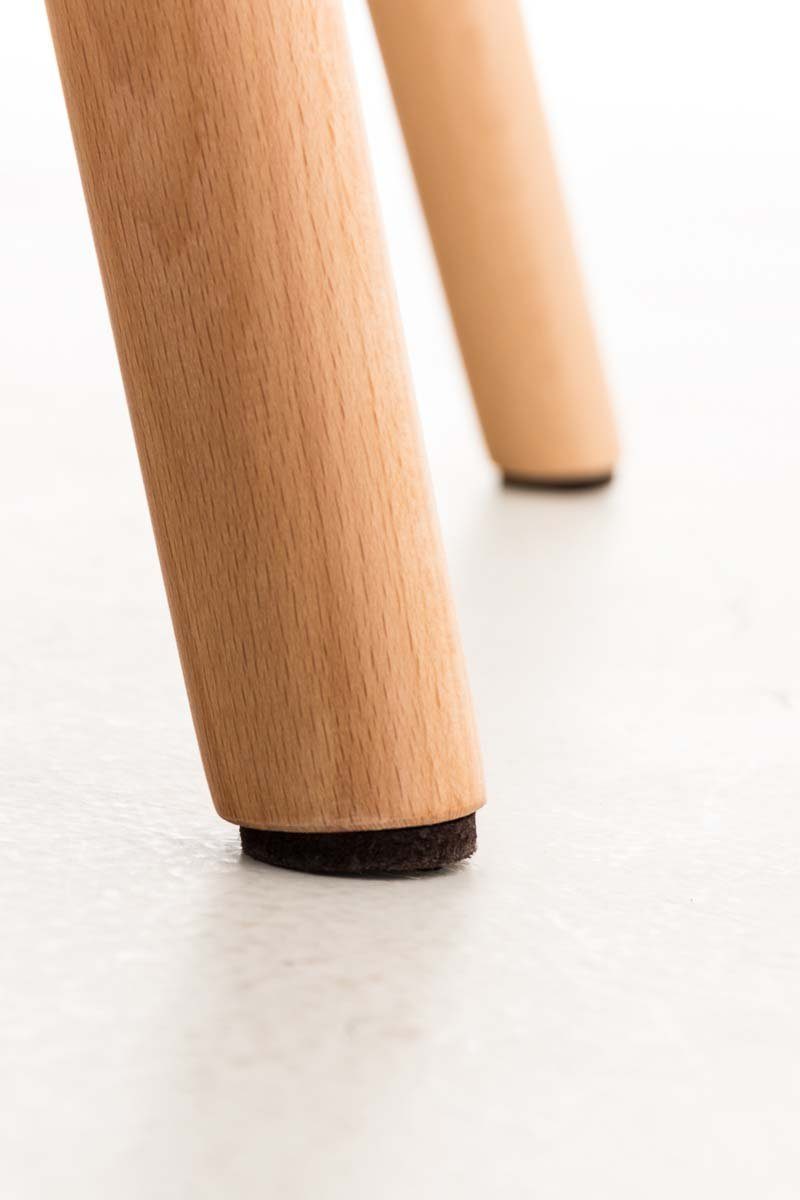 CLP Armlehnen, weiß Elda Esszimmerstuhl robust Holz, ohne Kunstleder,