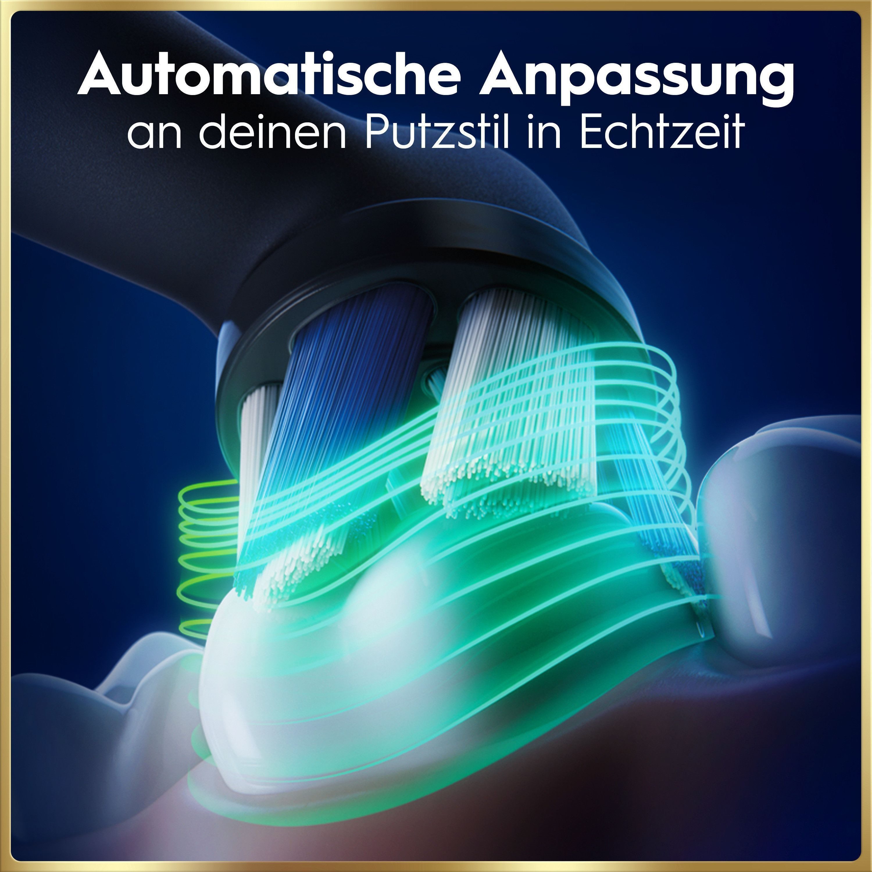 Oral-B Elektrische Zahnbürste iO 9 Duopack, Aufsteckbürsten: 3 St., mit Magnet-Technologie, 7 Putzmodi, Farbdisplay & Lade-Reiseetui – Bild 3 von 5