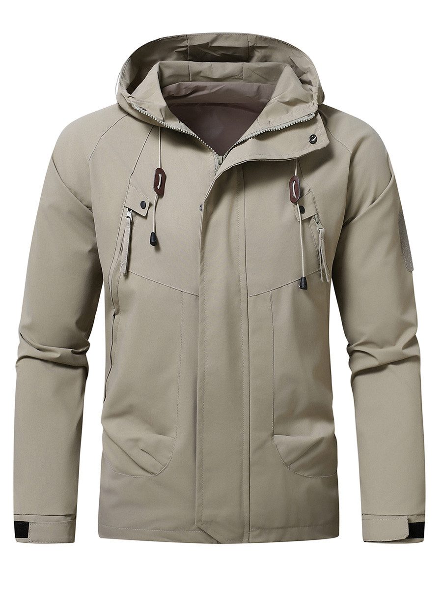 YOUTHUP Funktionsjacke Herren Regenjacken Leichte Outdoor Windjacke mit Kap günstig online kaufen