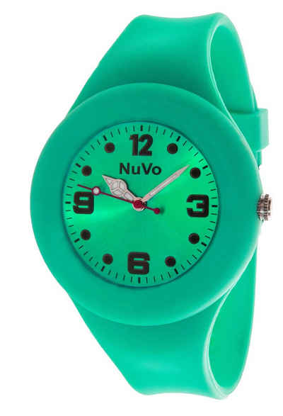 Nuvo Quarzuhr Wunderschöne Unisex Armbanduhr mit trendigen Ziffernblatt