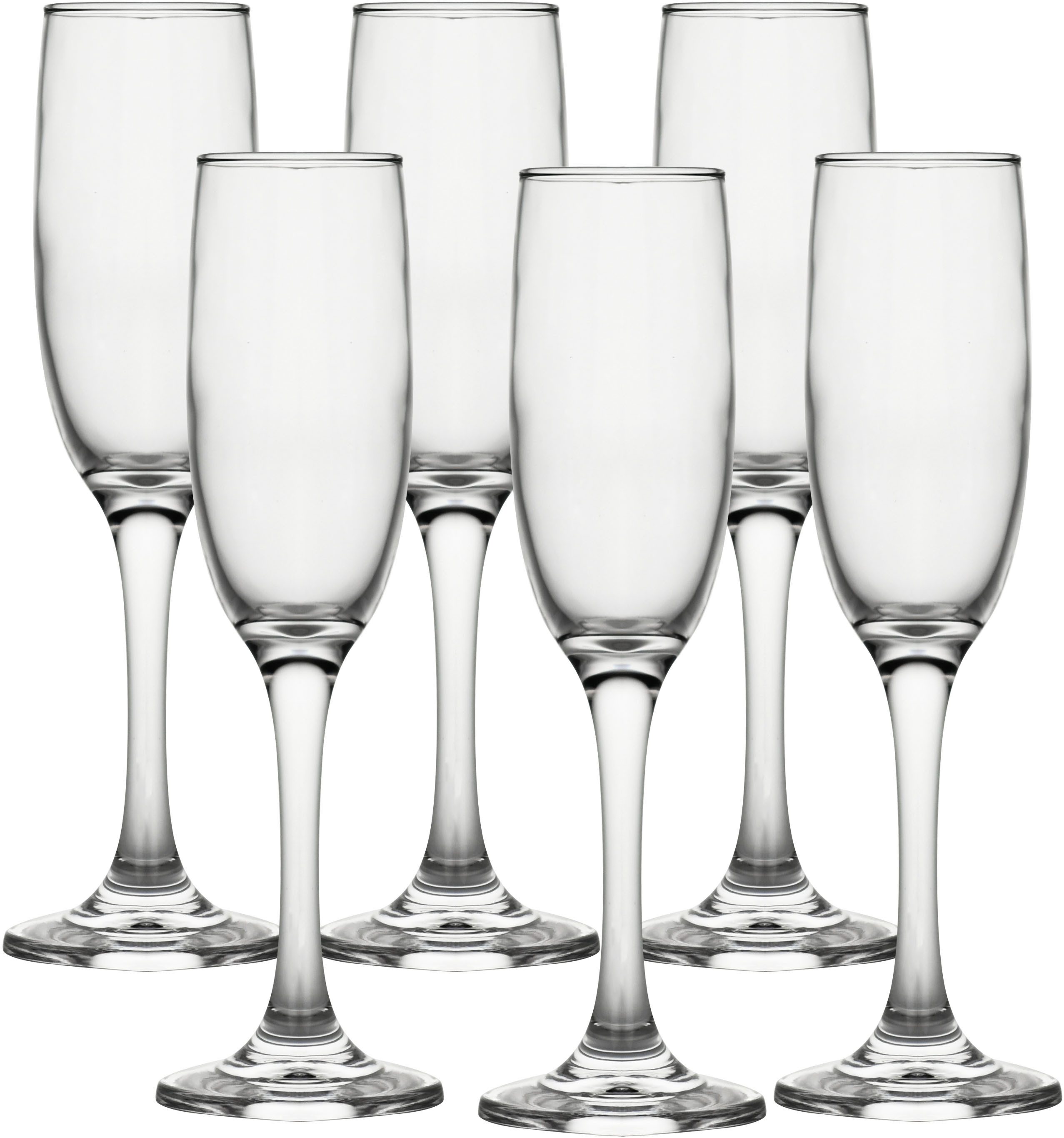 ECHTWERK Sektglas Champagnerkelche Set 170 ml, 6-tlg., Glas, für Champagner, Schaumwein, Aperitifs, ideal für Feierlichkeiten
