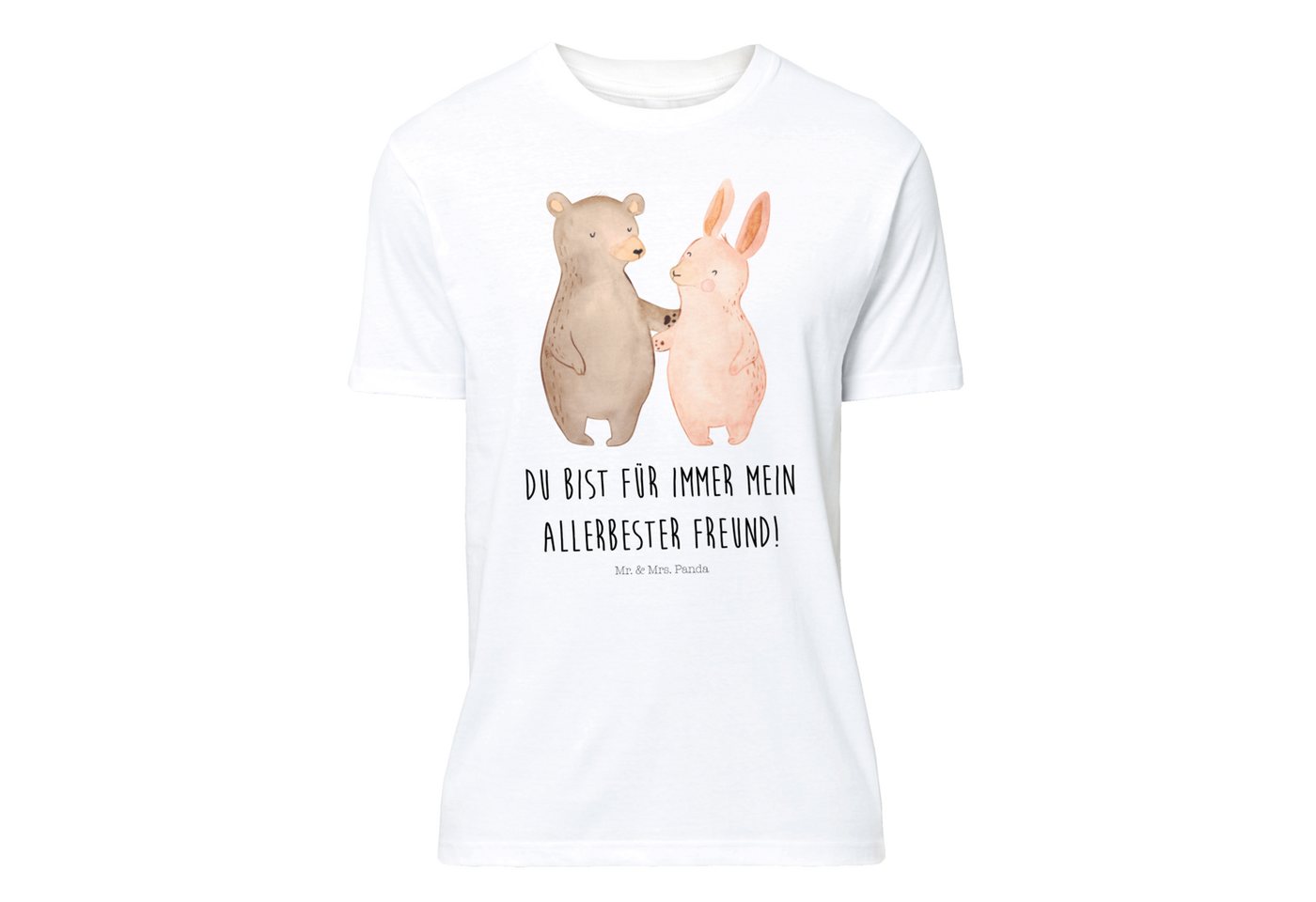 Mr. & Mrs. Panda T-Shirt Bär Hase Umarmen - Weiß - Geschenk, Junggesellenab günstig online kaufen