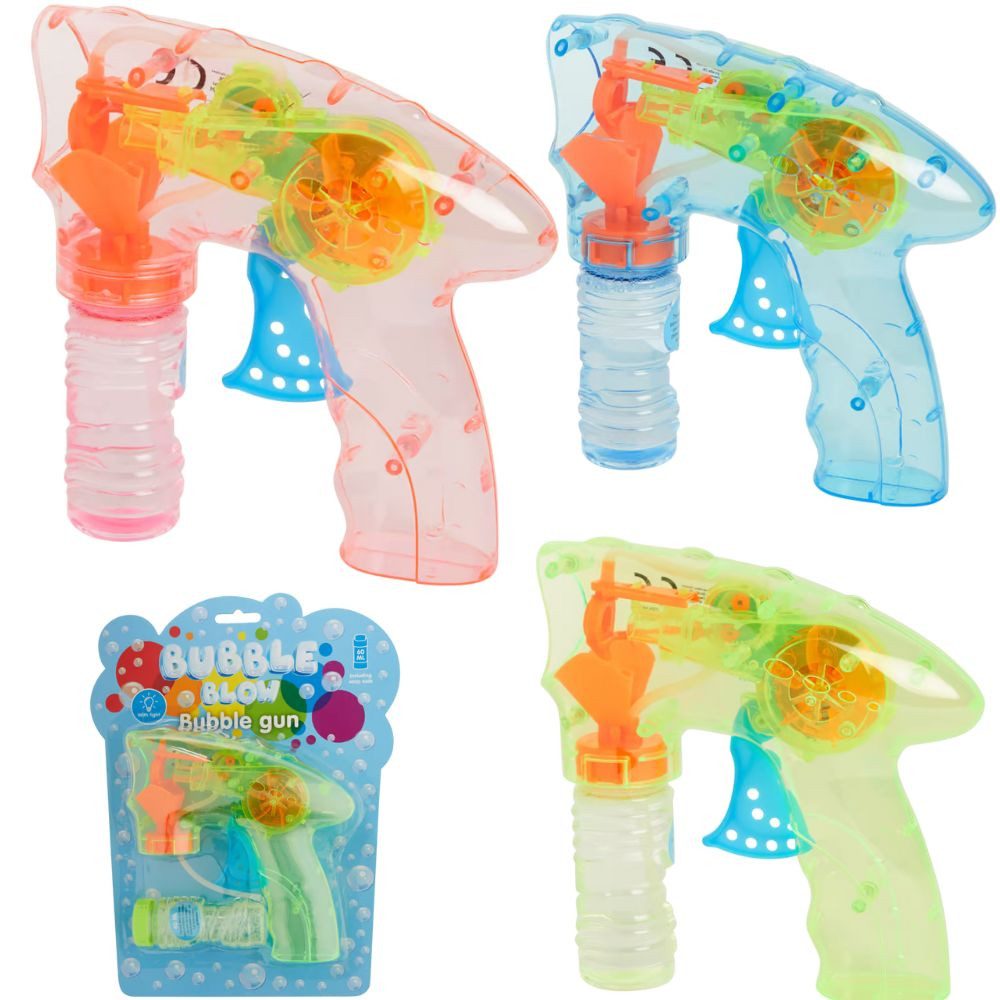 ZD Trading Haushaltshobel Spielpistole Seifenblasen-Pistole Bubble-Gun Flüssigkeit