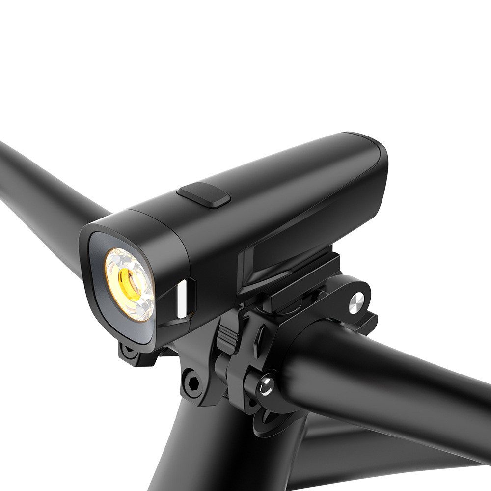 Kityhome Fahrrad-Frontlicht Alu LED Fahrradvorderlicht: superhell, USB, wasserfest, Hochwertiges Alu-Design