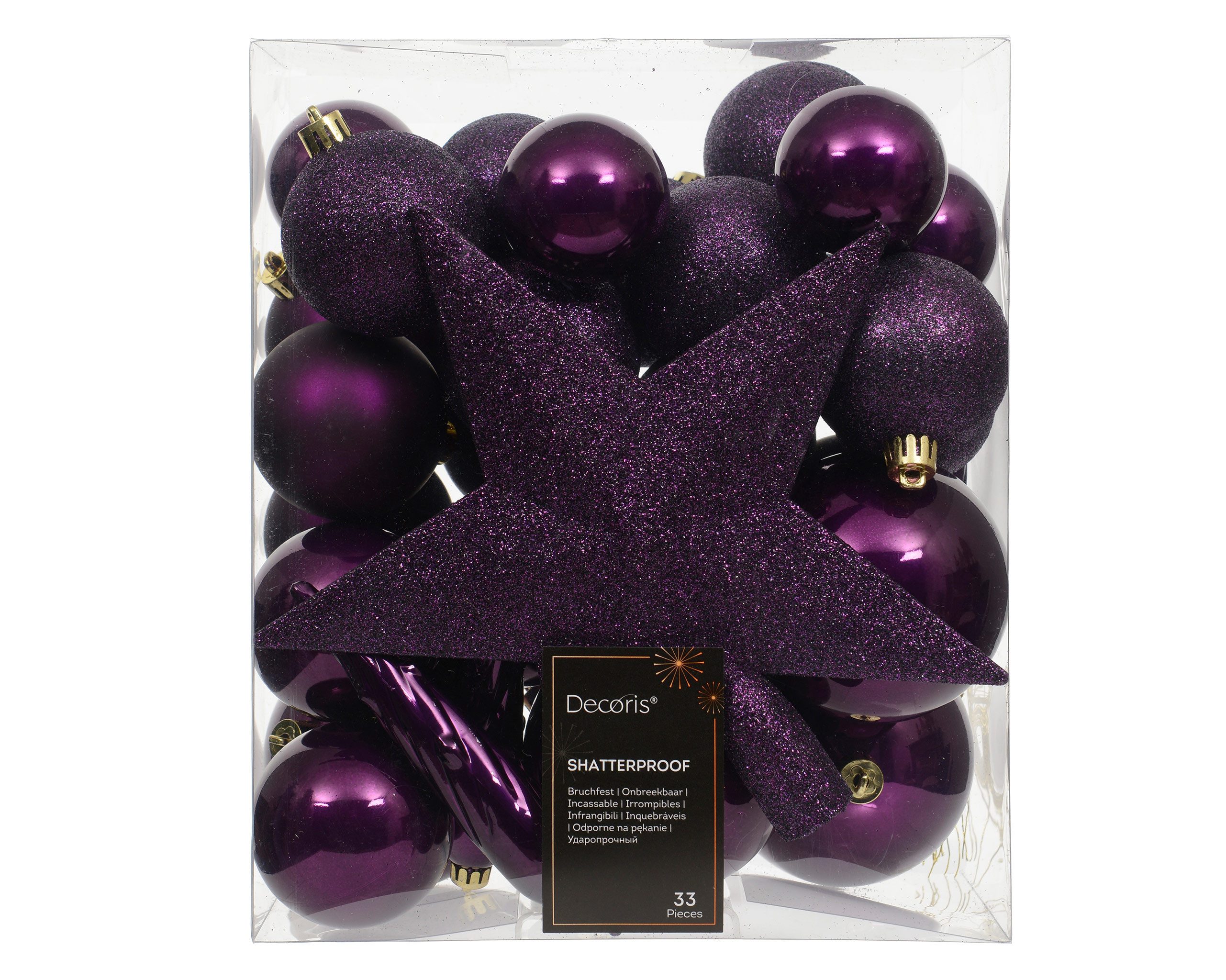 12 Weihnachtskugeln 6cm Satin-Finish - Mehrfarbige Christbaumkugeln Für Innen & Außen
