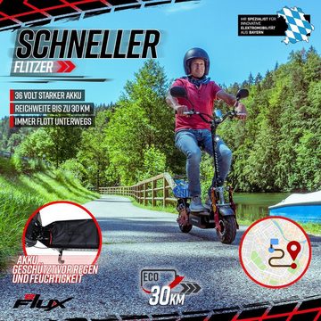 eFlux E-Scooter »Street 40 Elektroroller«, 35 km/h, Elektroroller - Zulassung - 35 km/h - 30 km - 36 Volt - 12 Ah
