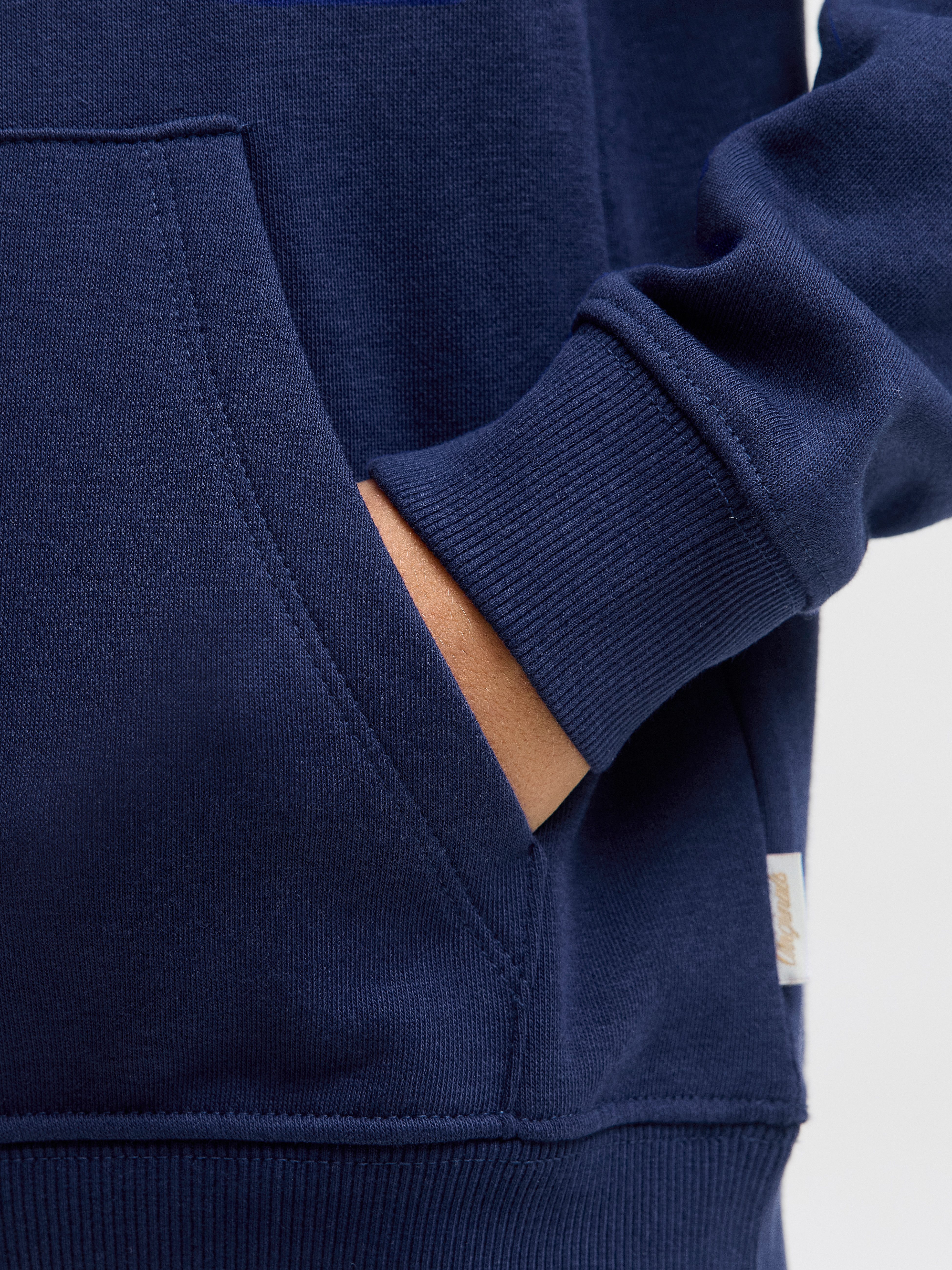 Jack & Jones Junior Kapuzensweatshirt JORINWOOD BLOCK BRANDING SWEAT NOOS JNR