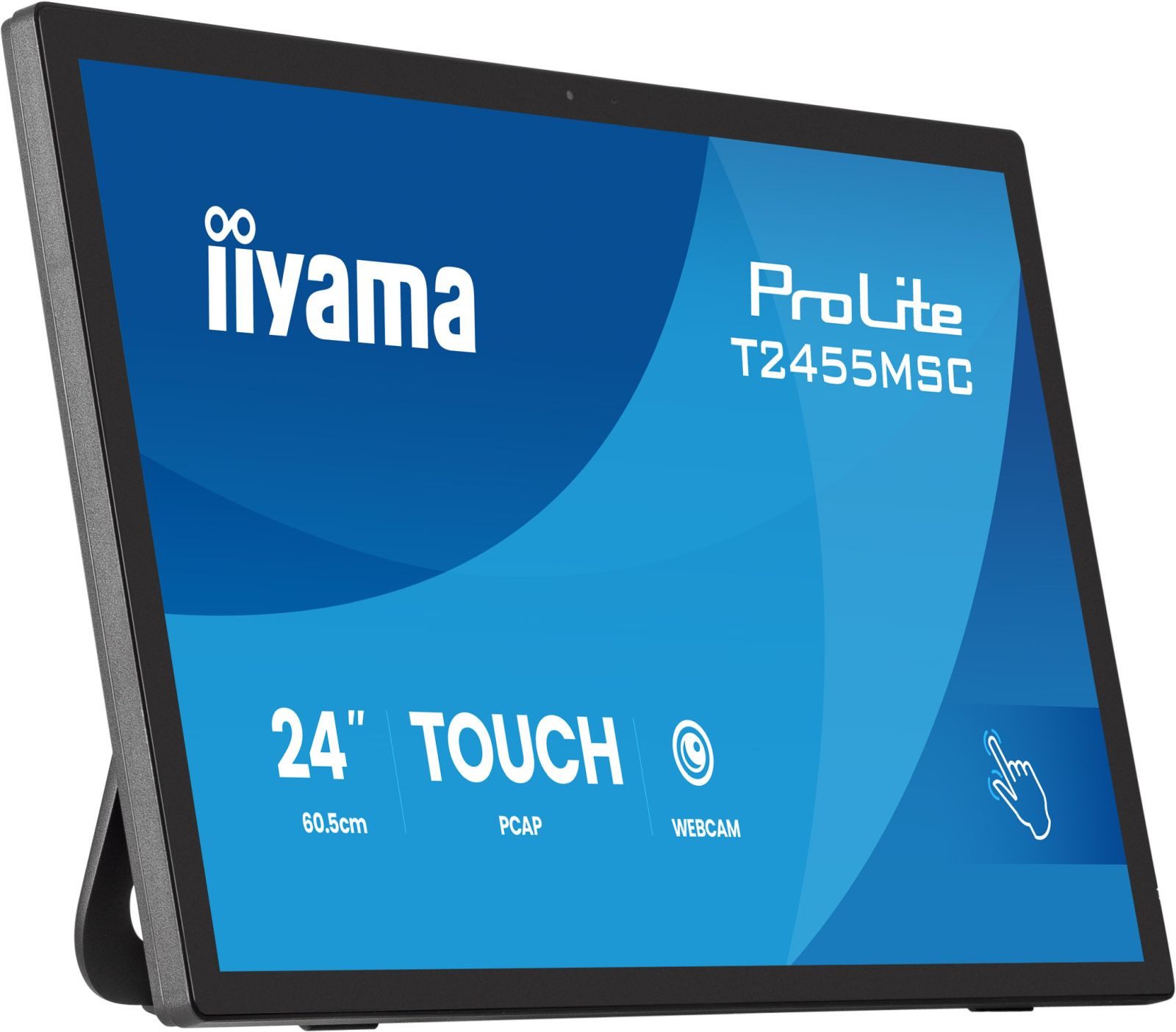 Iiyama iiyama T2455MSC-B2 TFT-Monitor (1920 x 1080 px, IPS, Eingebautes Mikrofon, Lautsprecher)
