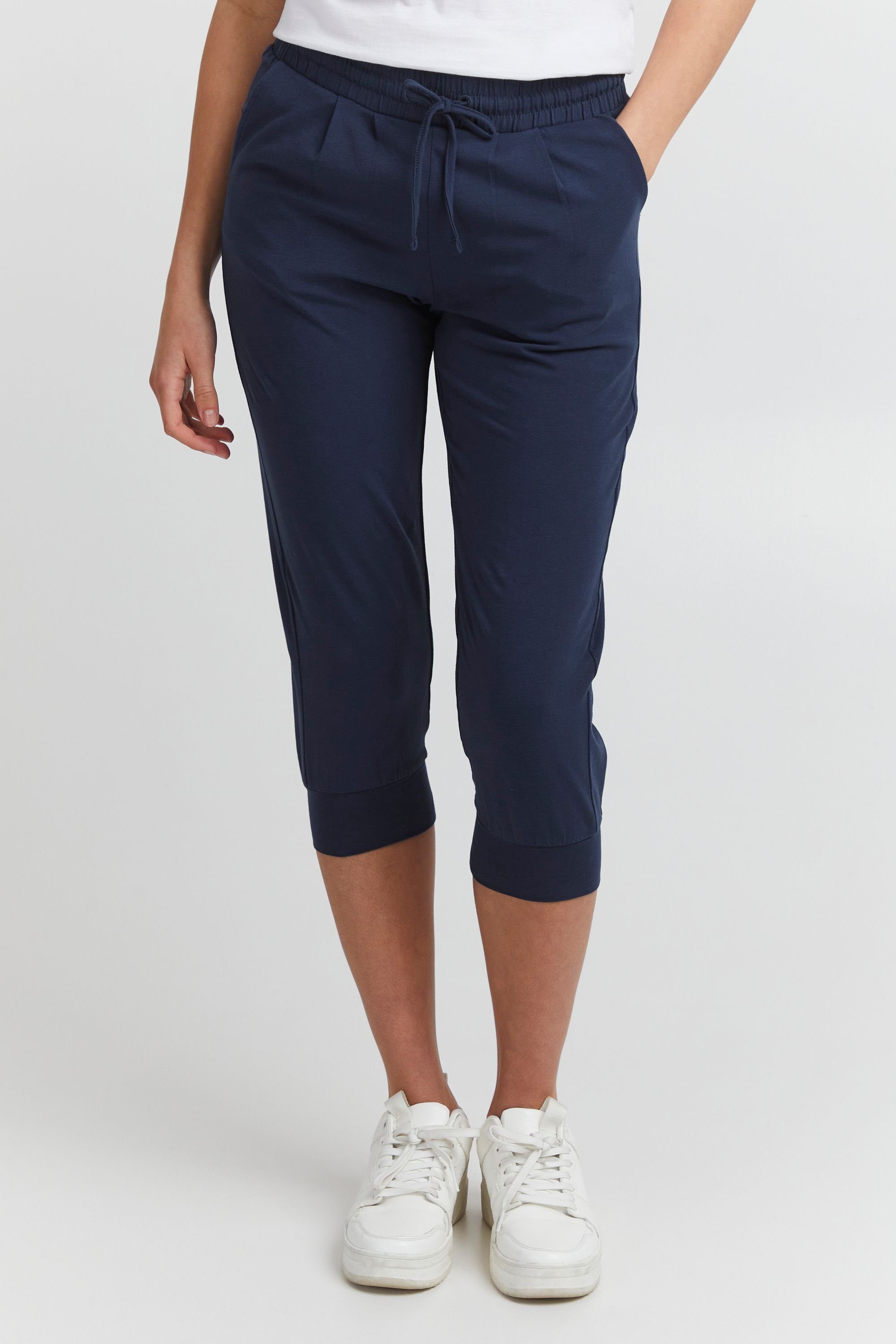 OXMO Caprihose OXOdda - 21800072-ME Indigo Blue (201042) | Kurze Hosen