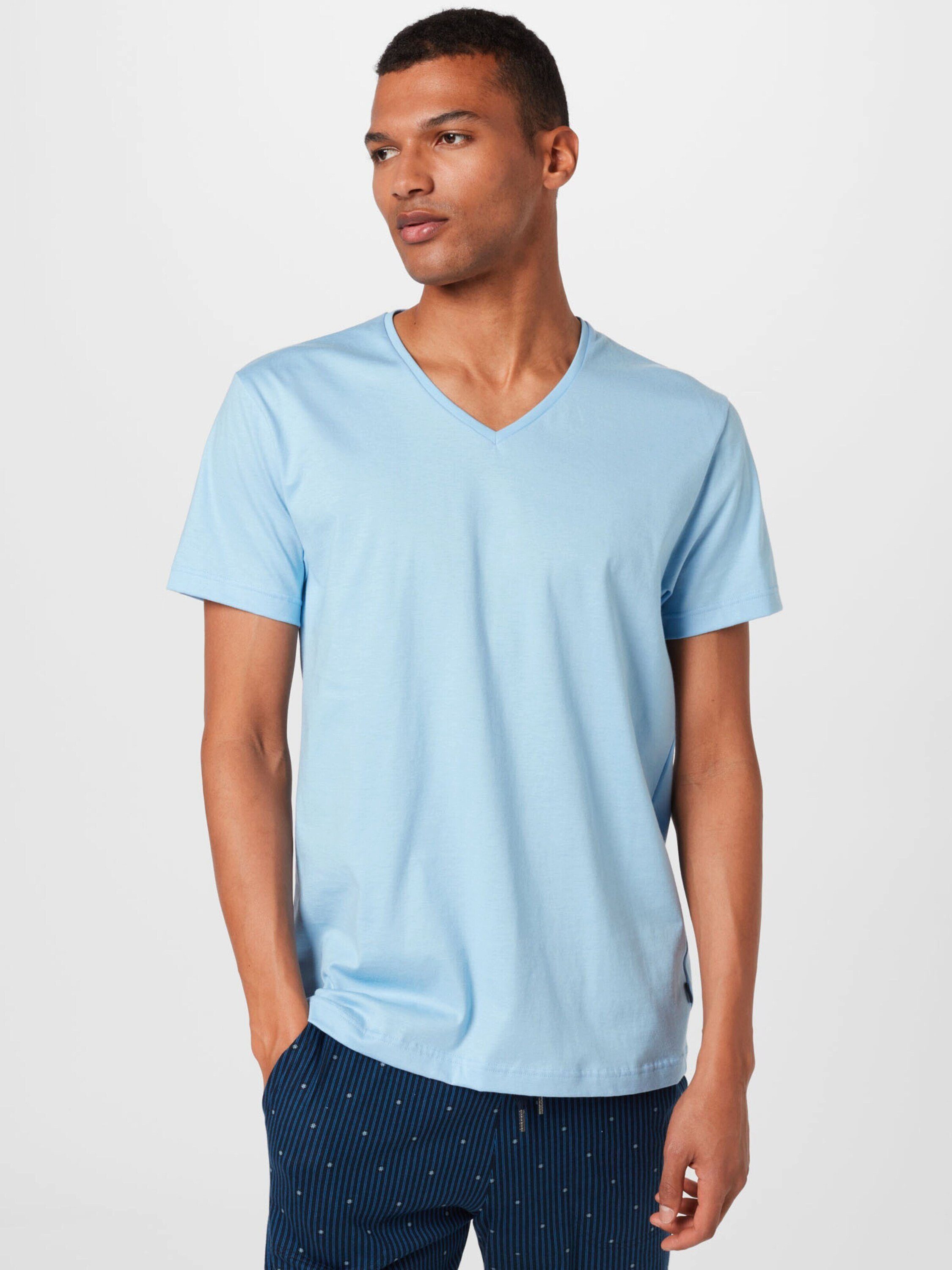 blue placid CALIDA (1-tlg) T-Shirt