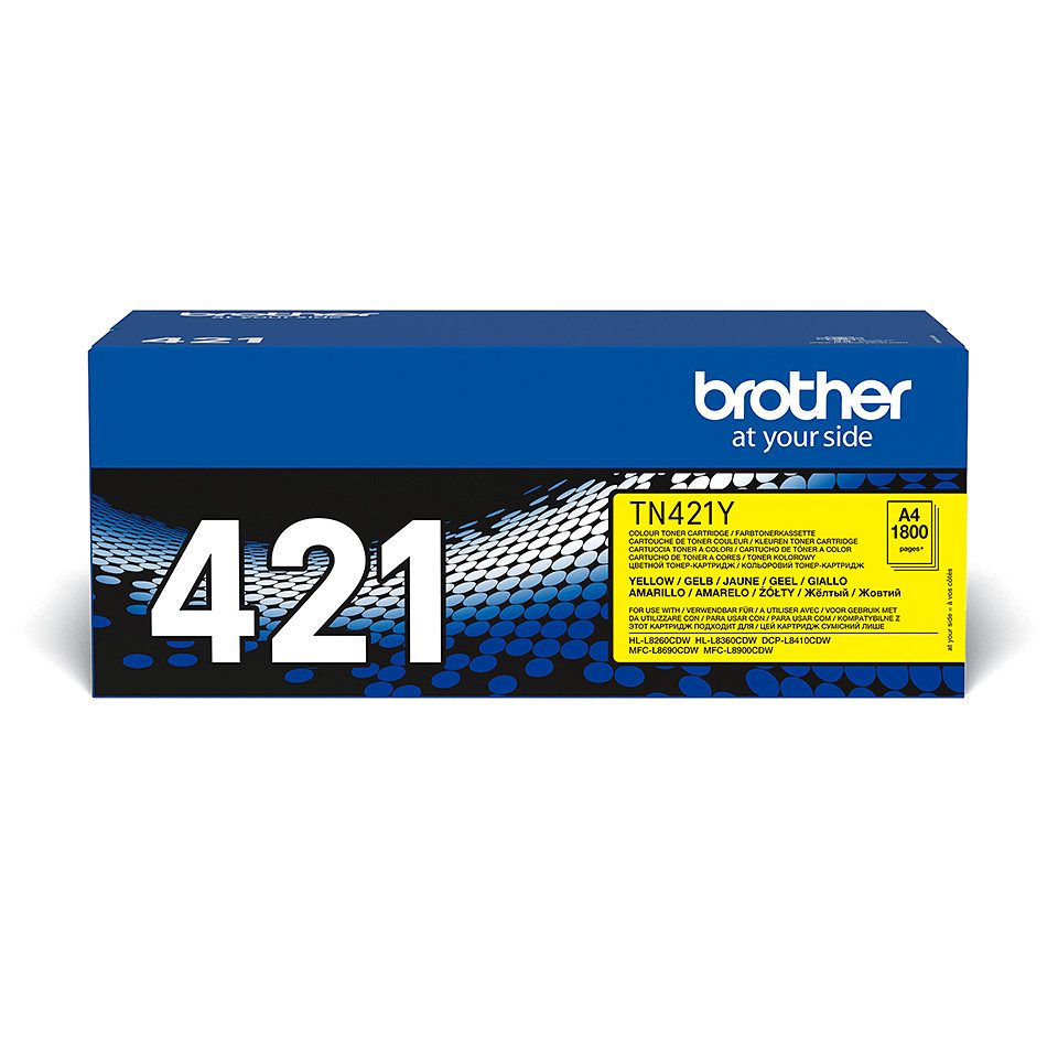 Brother Toner TN-421Y Gelb (ca. 1800 Seiten) Tintenpatrone