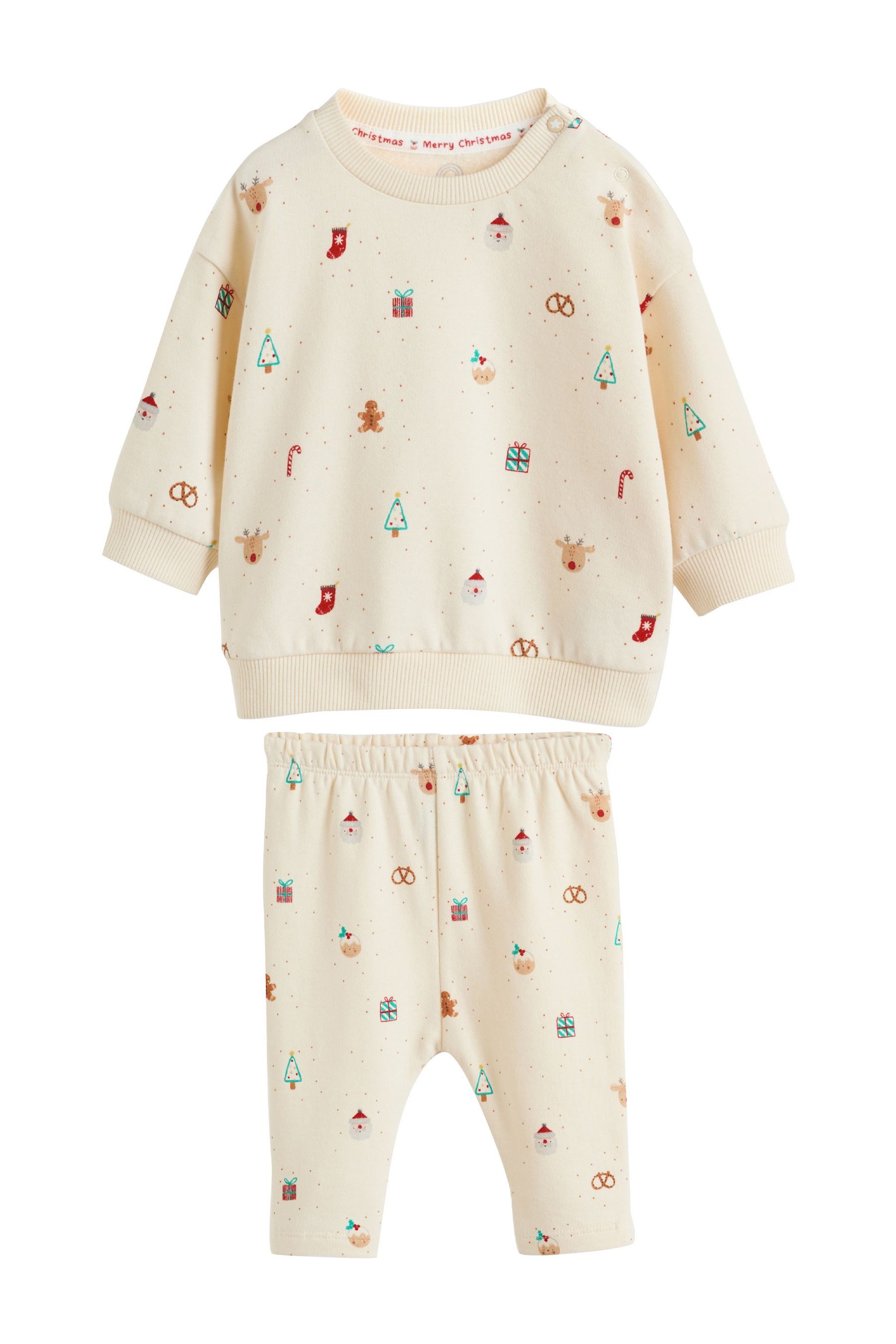 Next Sweatanzug Baby Jogginghose und Sweatshirt, Weihnachten (2-tlg)