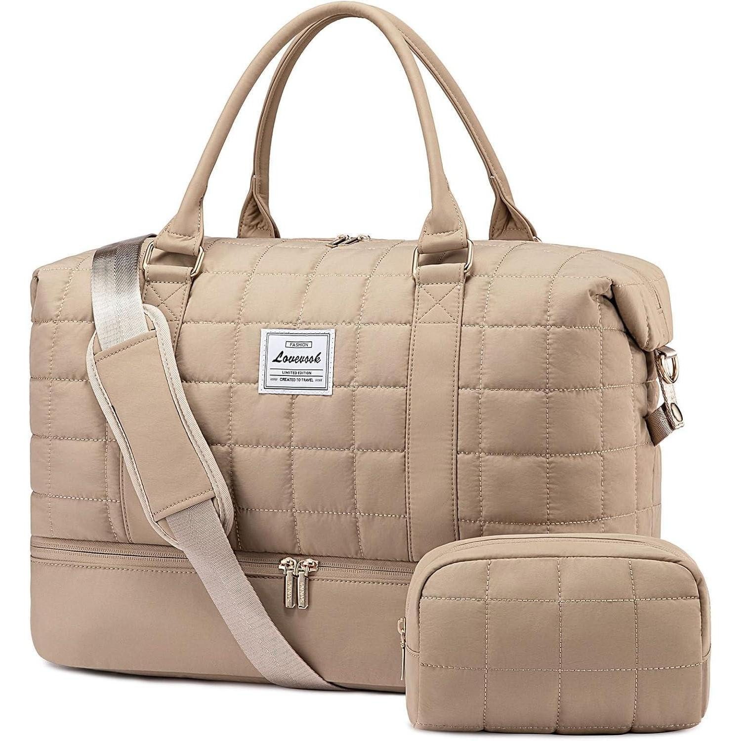 LuxusKollektion Weekender Große Leichte Reisetasche Damen Weekender Handgepäck Tasche mit