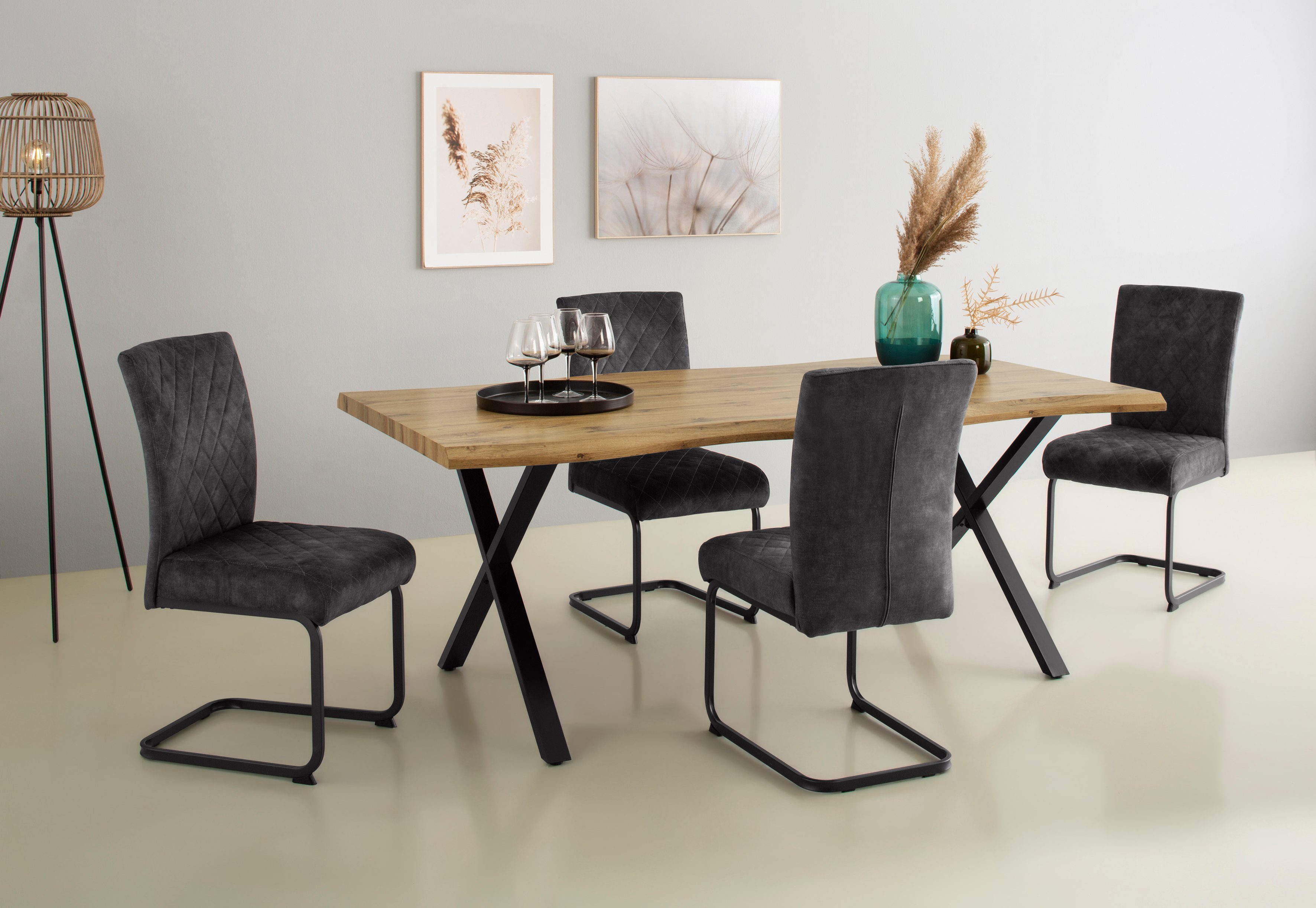 HELA Esstisch GRETA BESTSELLER, Baumkantentisch (Nachb), versch. Größen, 46 günstig online kaufen