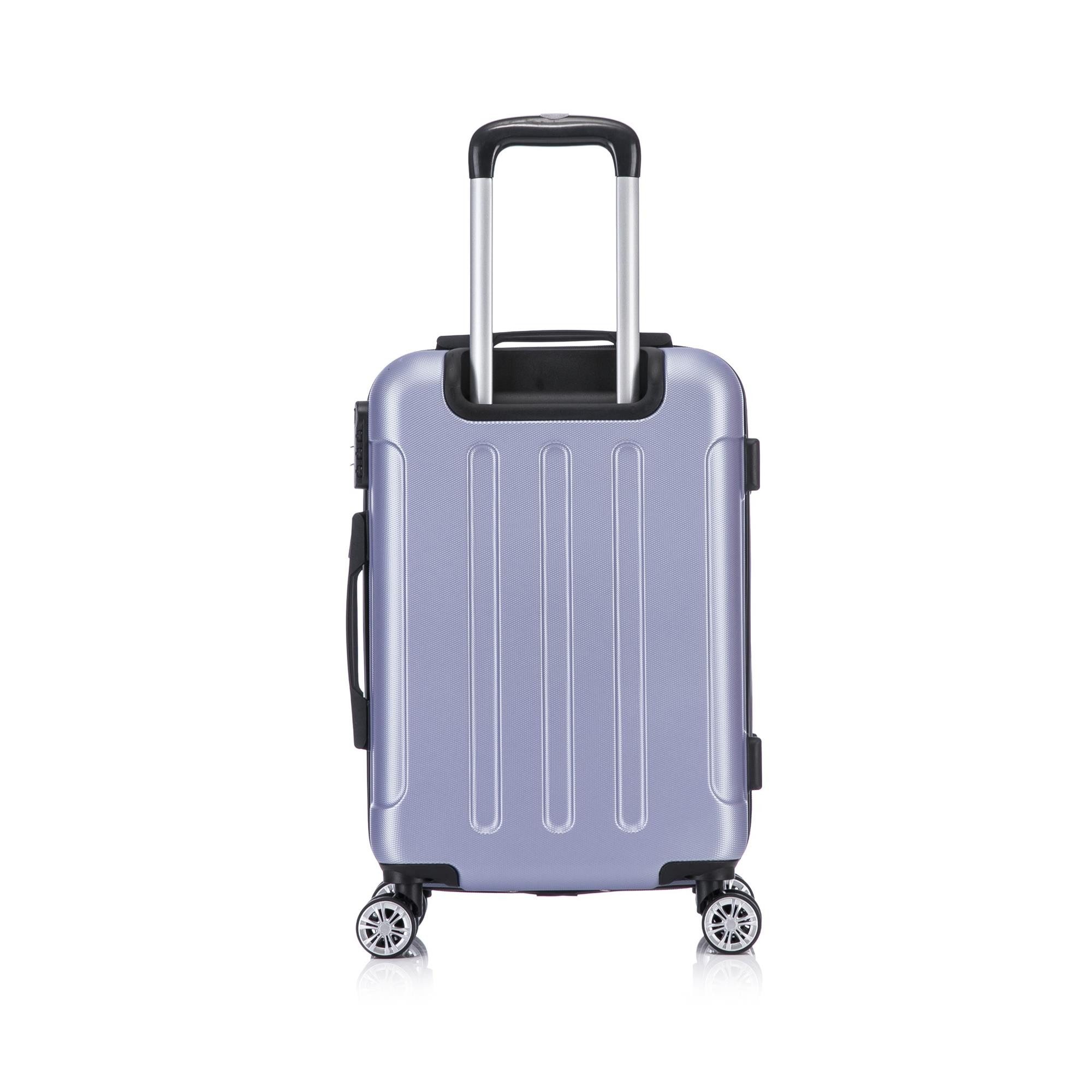 Flexot Hartschalen-Trolley F-2045 Kofferset, 360° Rollen, robuster Reisekoffer, Bordcase, 4 Rollen, Robuster und moderner Koffer mit vier 360° Rollen und Zahlenschloss