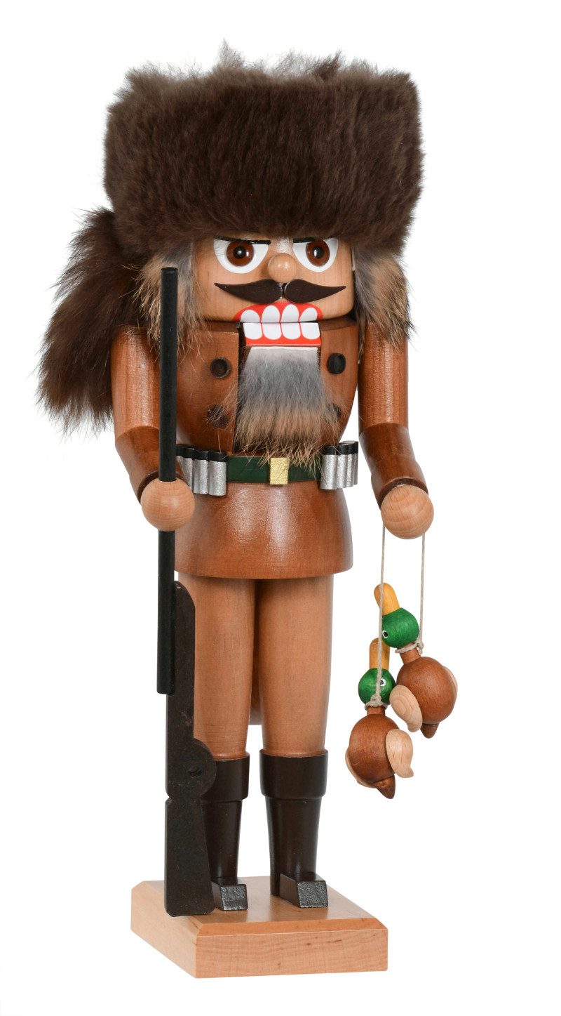 KWO Kunstgewerbe-Werkstätten Olbernhau GmbH Щипцы для орехов Entenjäger - Höhe: 26 cm - Handarbeit aus dem Erzgebirge, Handarbeit aus dem Erzgebirge
