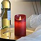 MARELIDA LED-Kerze »LED Kerze Twinkle Echtwachs bewegliche Flamme Auspustfunktion Timer H:12,5cm rot«, Bild 3
