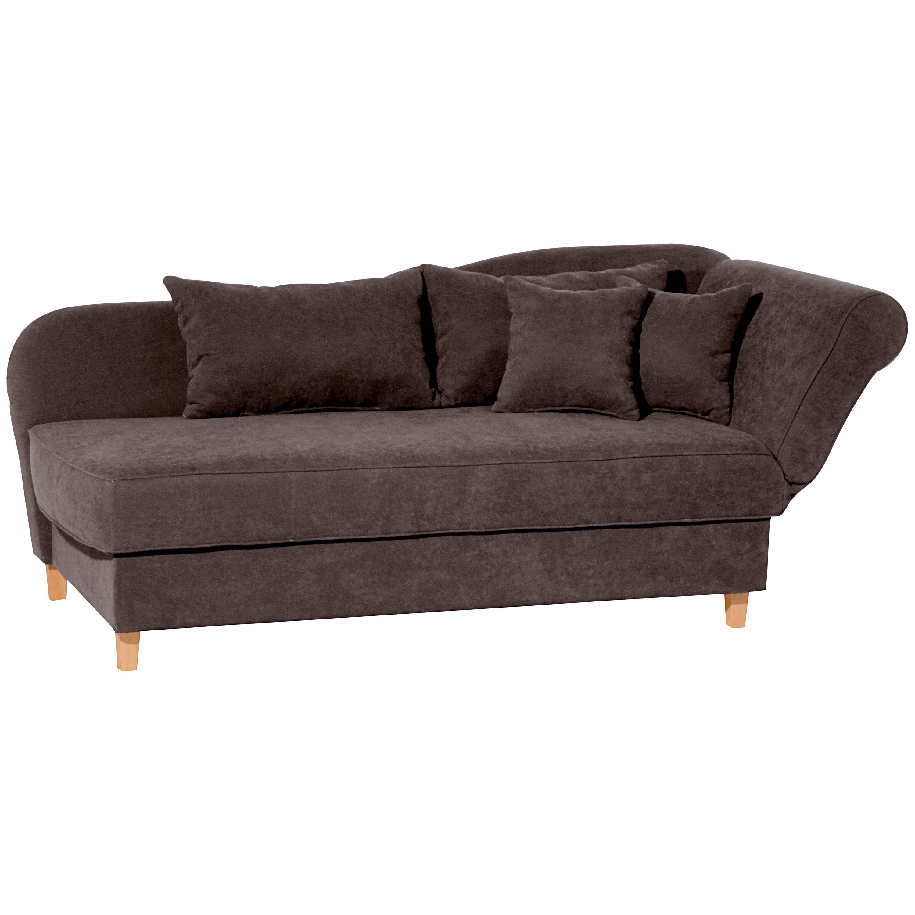 Max Winzer® Recamiere Selma, mit Armteil rechts klappbar, Federkern, Bettkasten, Bettfunktion