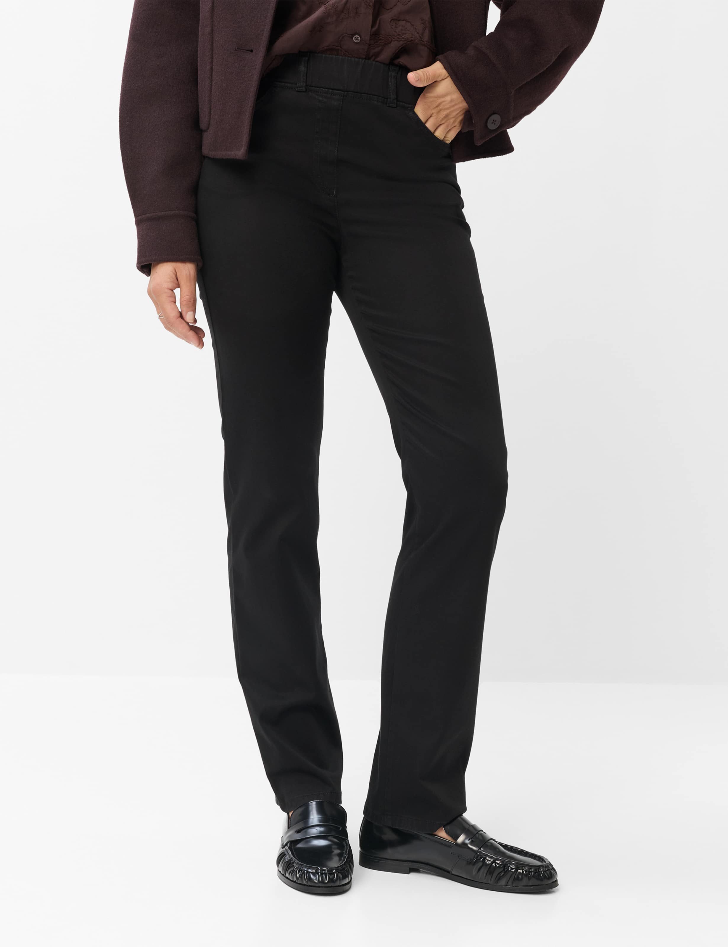 RAPHAELA by BRAX Chinohose Style LAVINA STRAIGHT Satin: Schlupfhose im Super Slim Fit