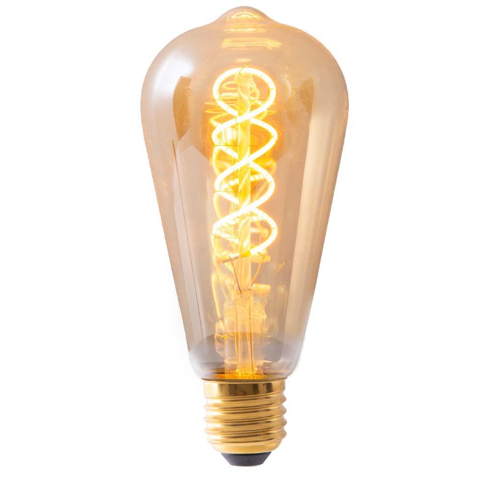 näve LED-Leuchtmittel, Leuchtmittel LED Glühbirne 12W E27 warmweiß Kugel Vintage Lampe 600lm