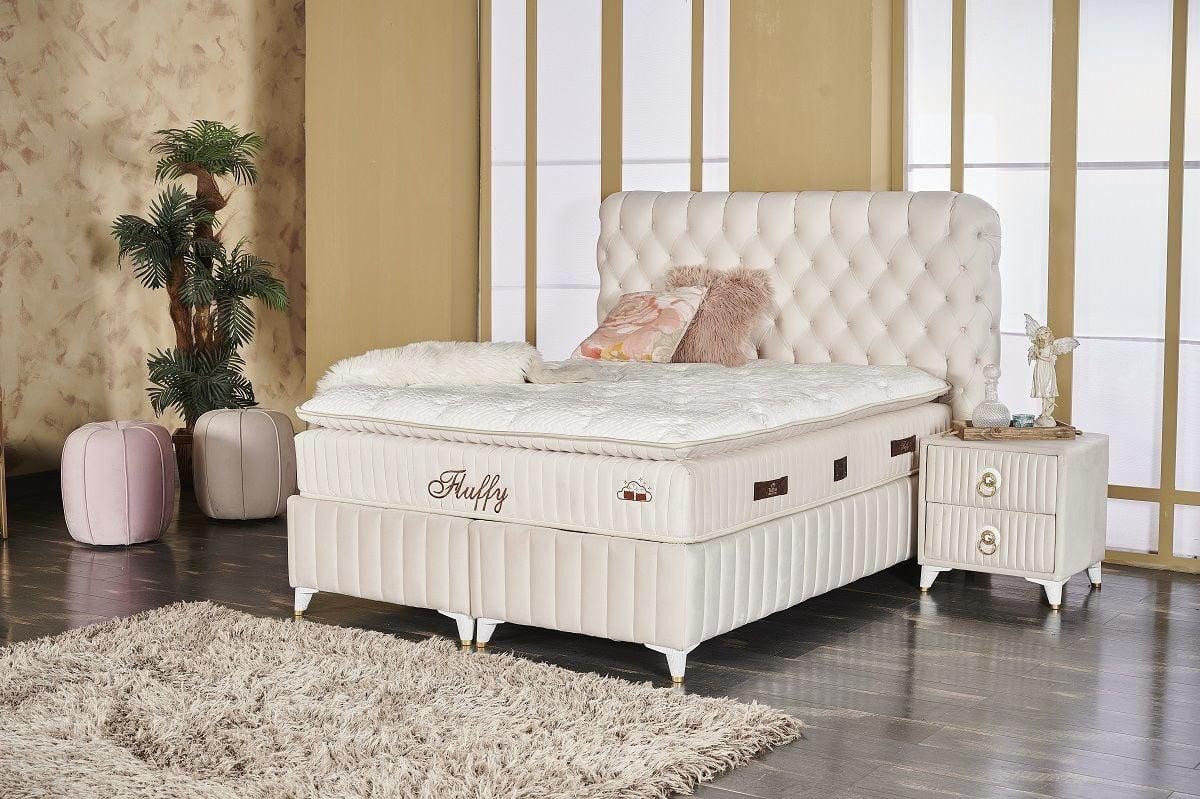 gowoll Boxspringbett Fluffy Bett Set mit Matratze mit Topper 140x200 160x20 günstig online kaufen