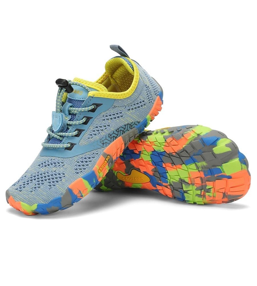 SAGUARO Smart I (flexible Sohle, Zero Drop) hellblau Kinder Barfußschuh