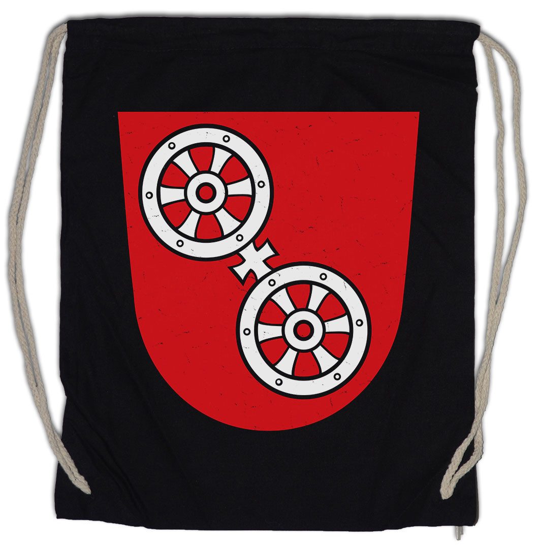 Urban Backwoods Turnbeutel Mainz Wappen Turnbeutel Kölle Bleibt Mainz Alaaf Kostüm Fasching (1-tlg), Karneval Logo Verkleidung Fastnacht Fassenacht