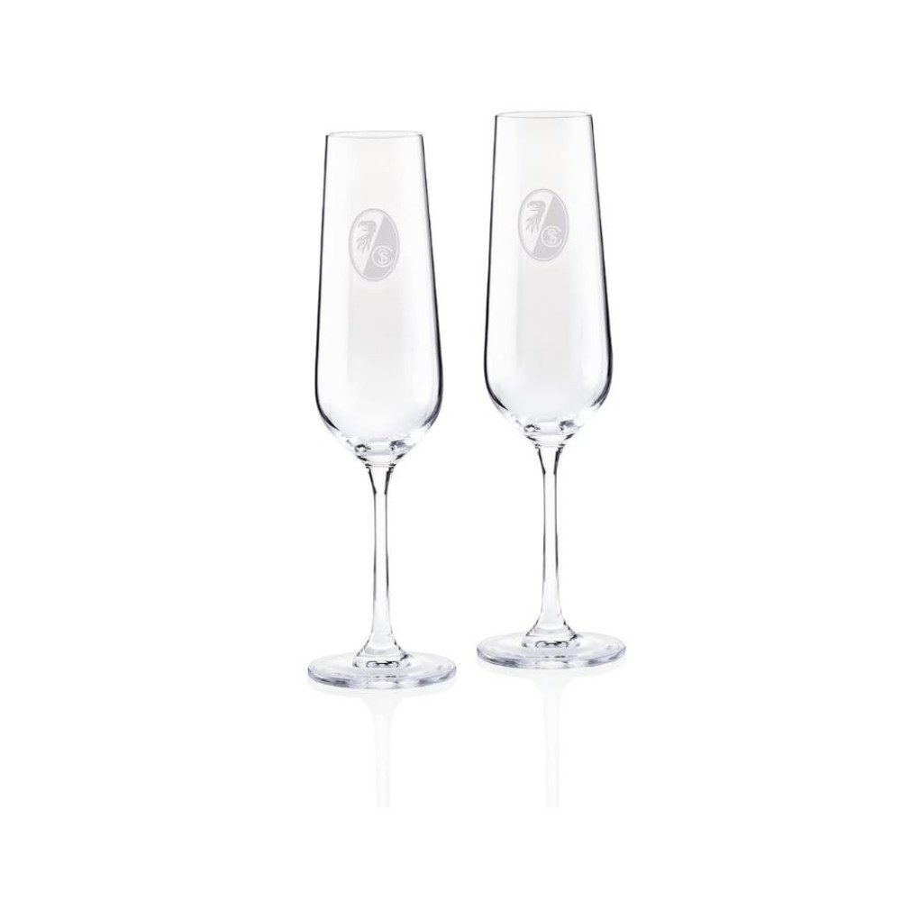 SC Freiburg Glas SC Freiburg Sektglas 2er-Set, Glas