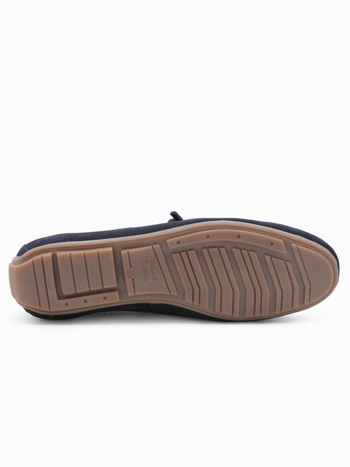 OMBRE Herren Leder Mokassin Schuhe mit Driver Sohle Mokassin