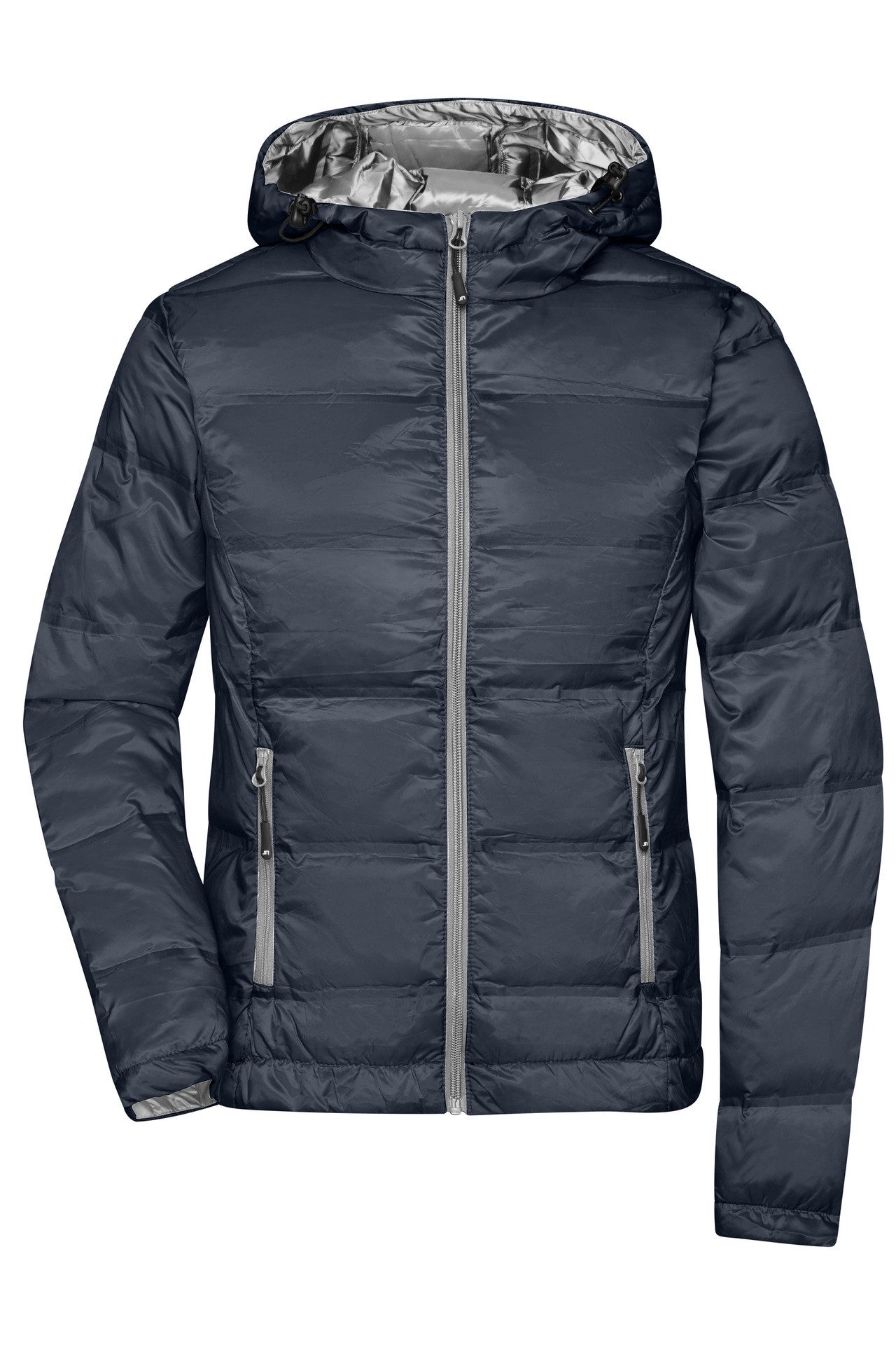 James & Nicholson Daunenjacke Leicht taillierte Damen Daunenjacke in Glanzoptik JN1151 Softes, leichtes, wind- und wasserabweisendes Material